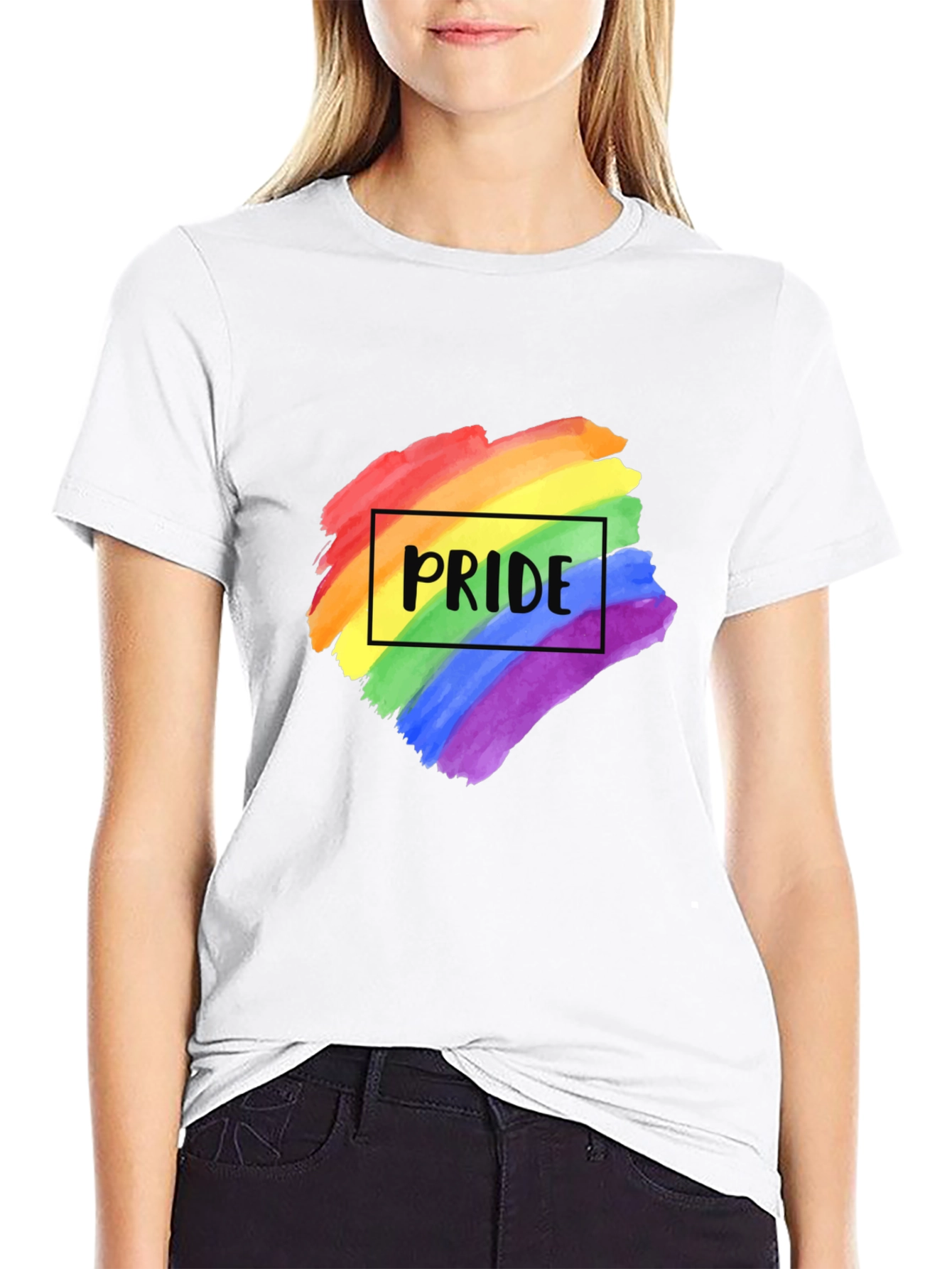 Pride Rainbow T-Shirt - Black LGBTQ+ Tee