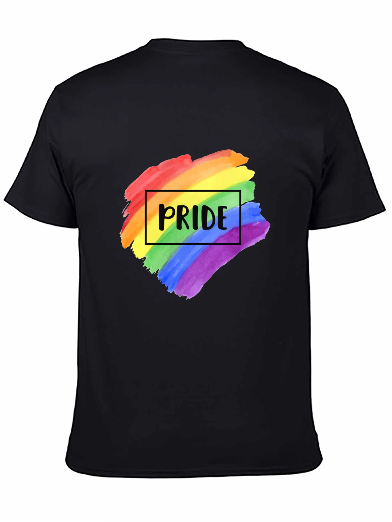 Pride Rainbow T-Shirt - Black LGBTQ+ Tee