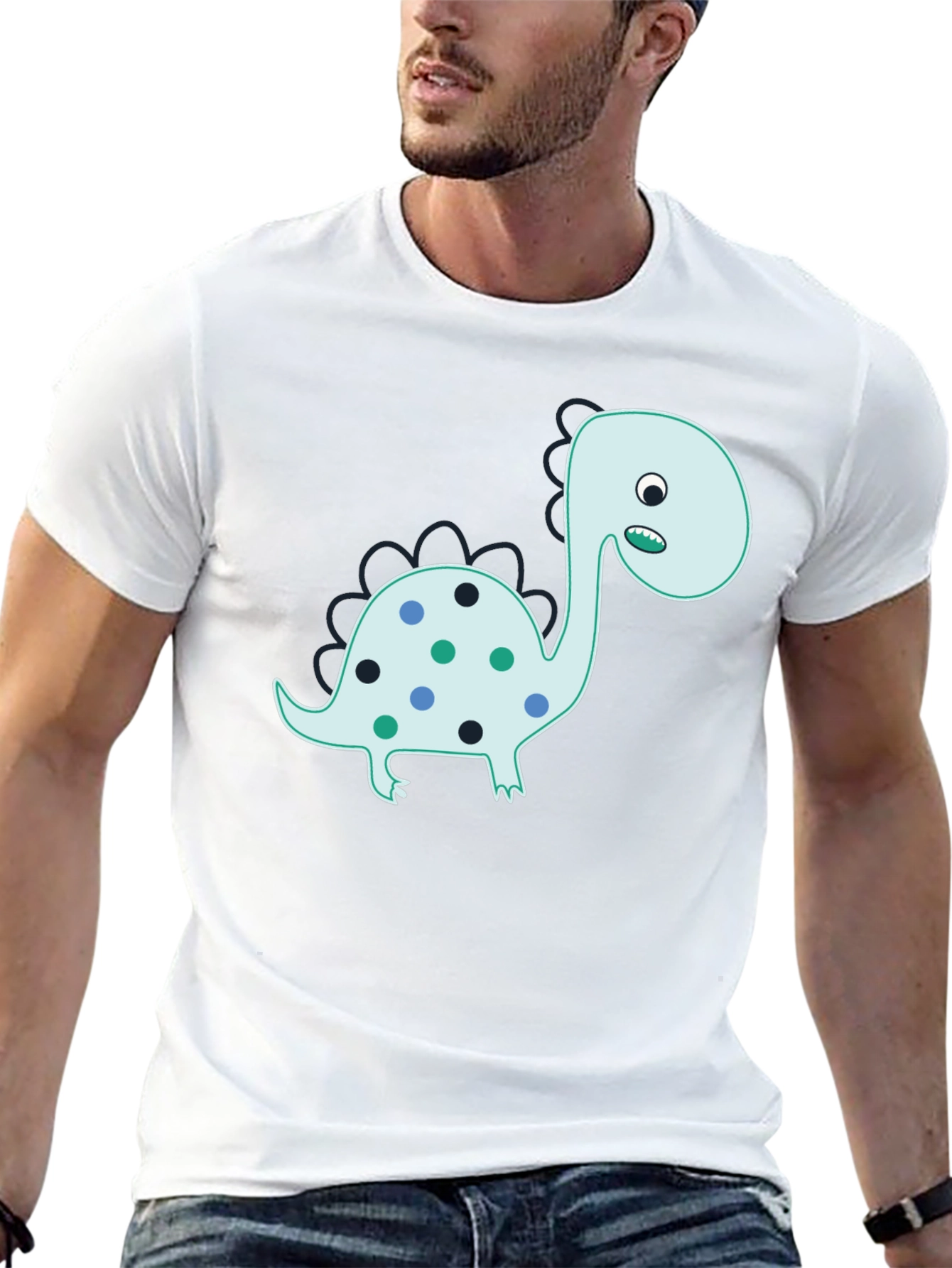 Dino Graphic T-Shirt - Fun & Stylish Black Tee
