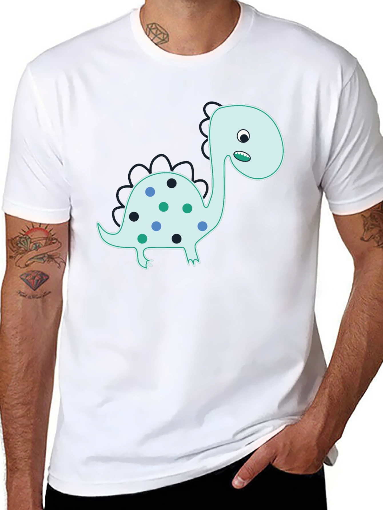 Dino Graphic T-Shirt - Fun & Stylish Black Tee