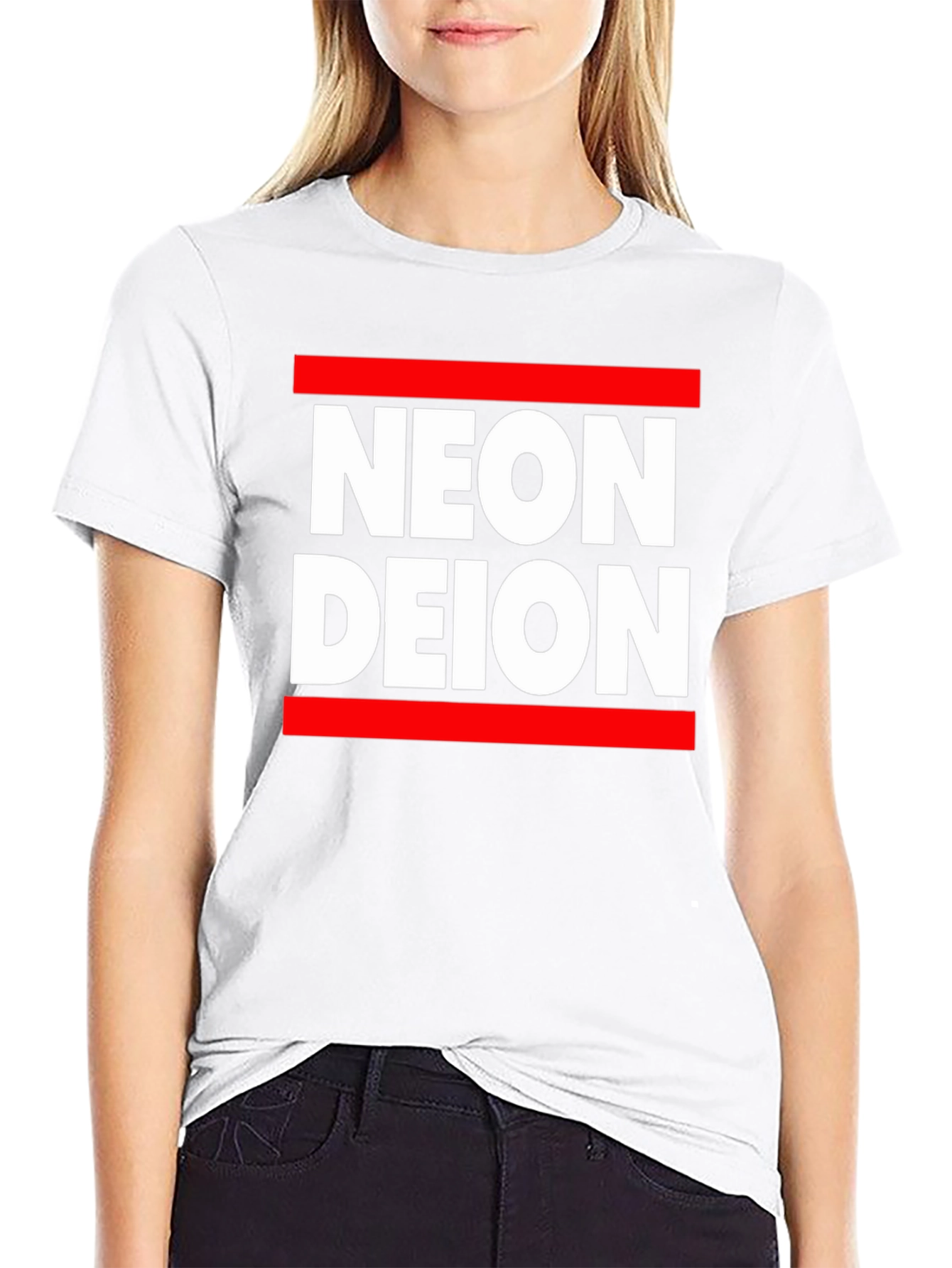 Neon Deion Graphic Tee - Retro Style