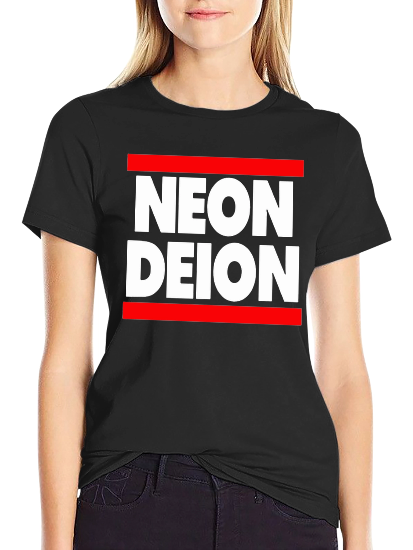 Neon Deion Graphic Tee - Retro Style