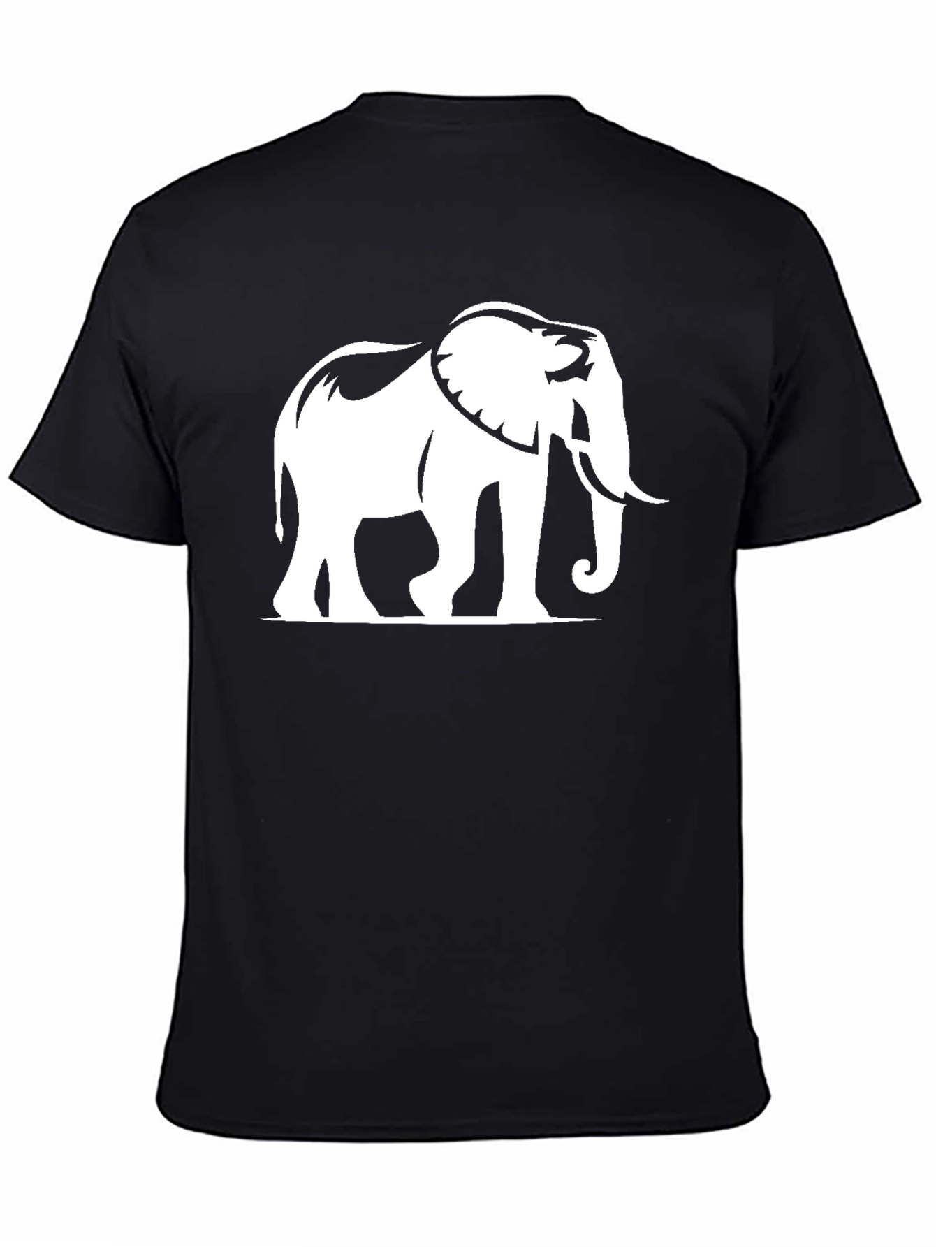 Elephant Graphic Black T-Shirt - Casual Style