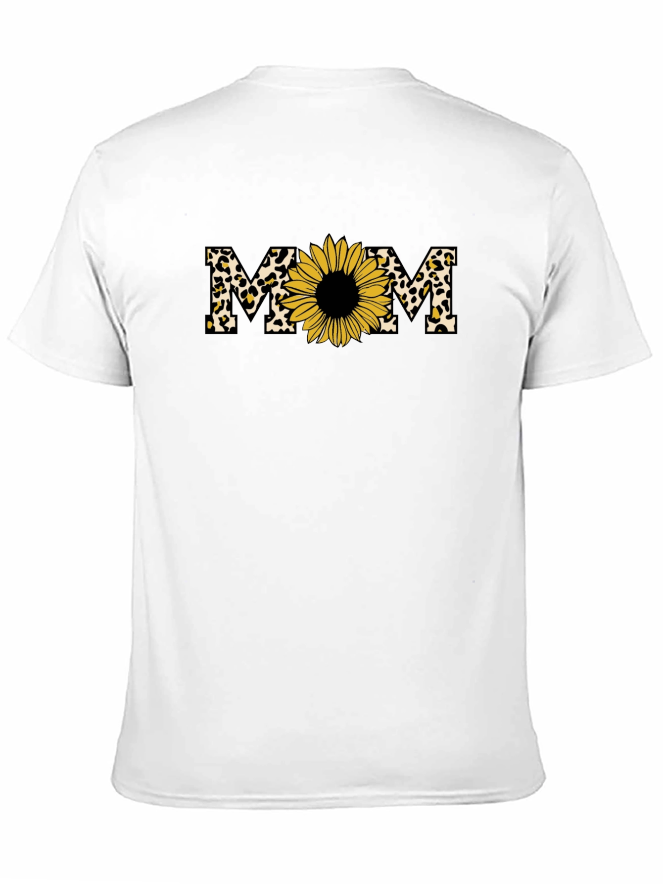 Mom Sunflower Leopard Print T-Shirt