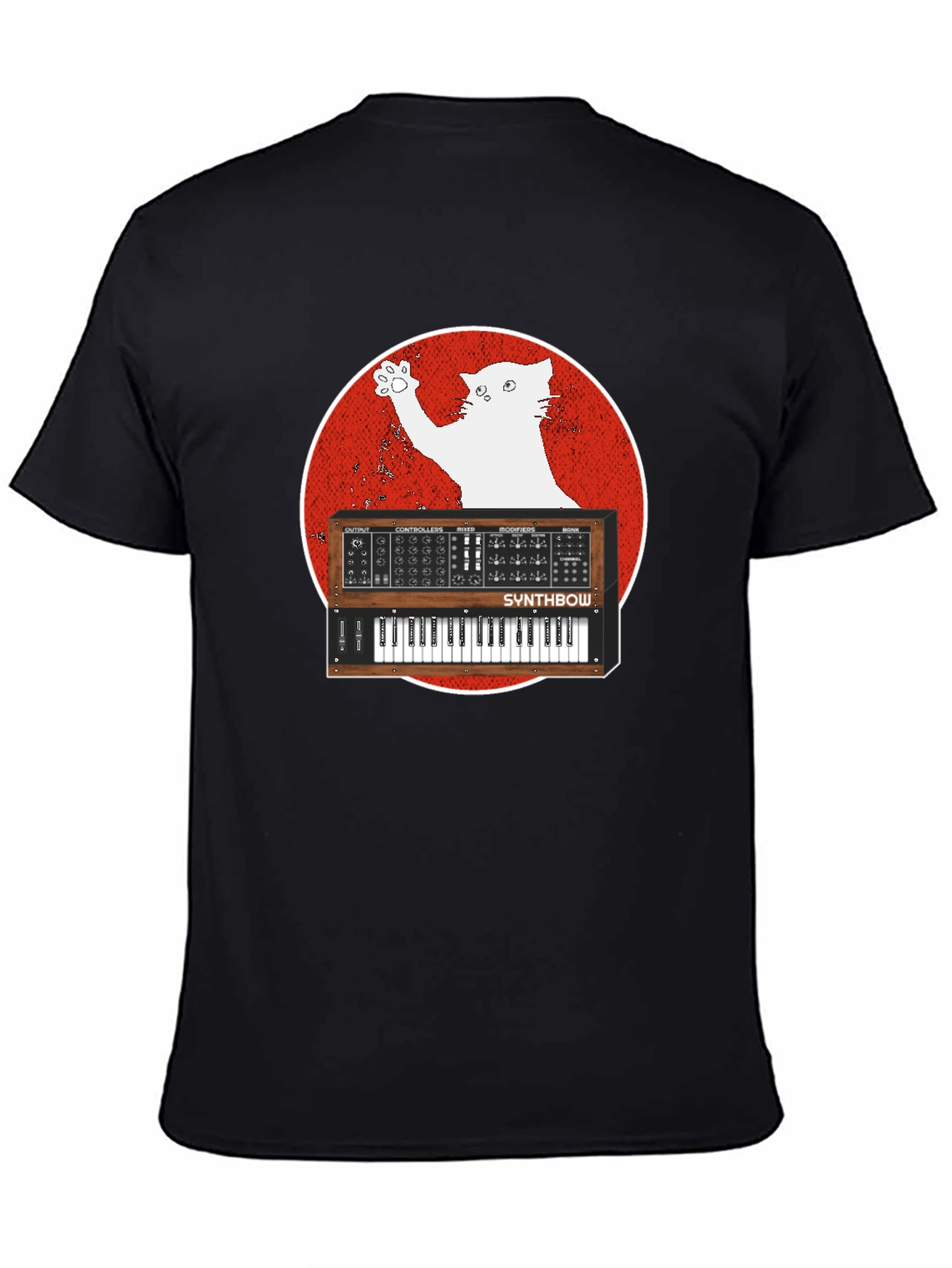 Synth Cat T-Shirt - Music Lover Tee