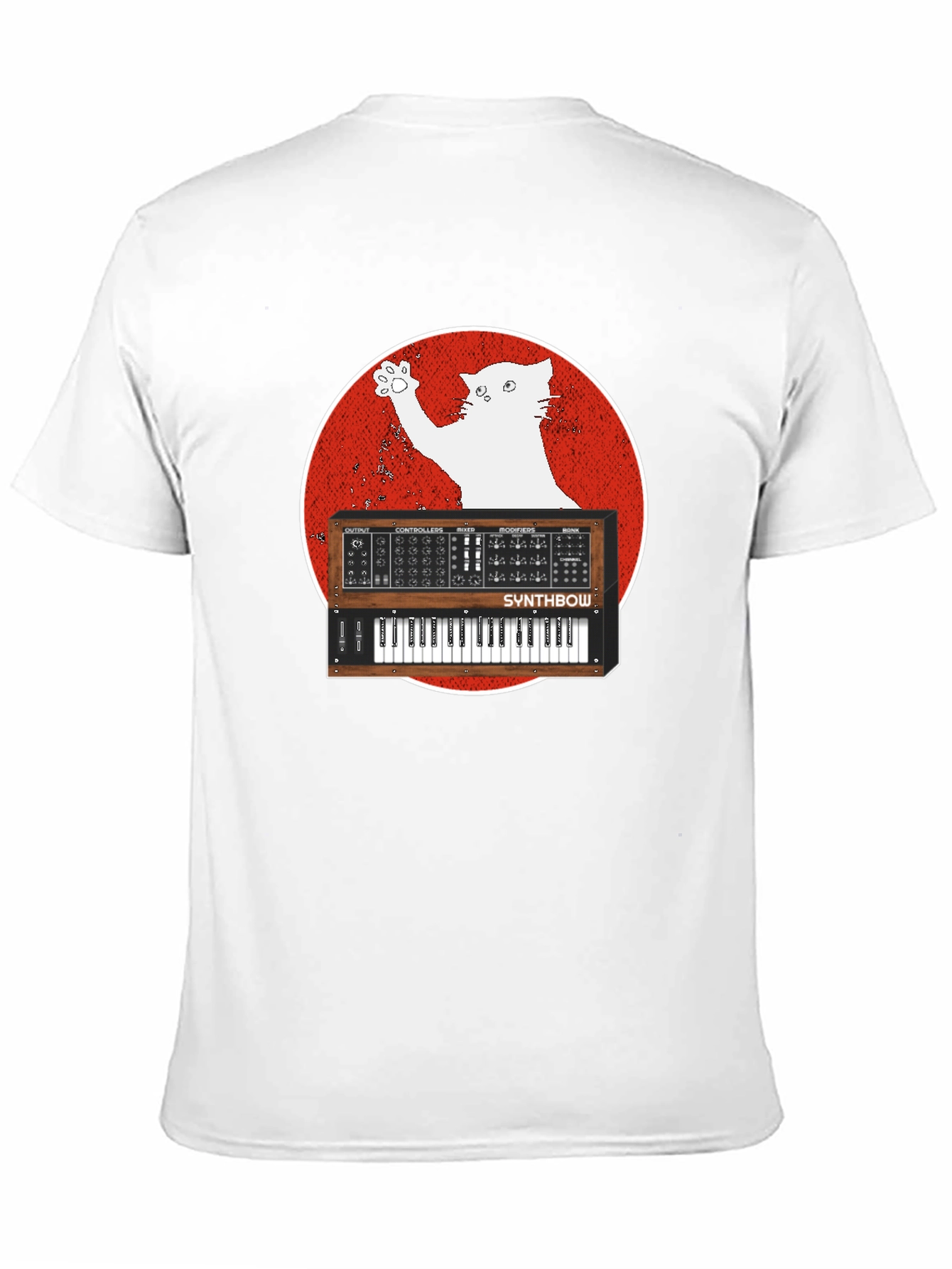Synth Cat T-Shirt - Music Lover Tee