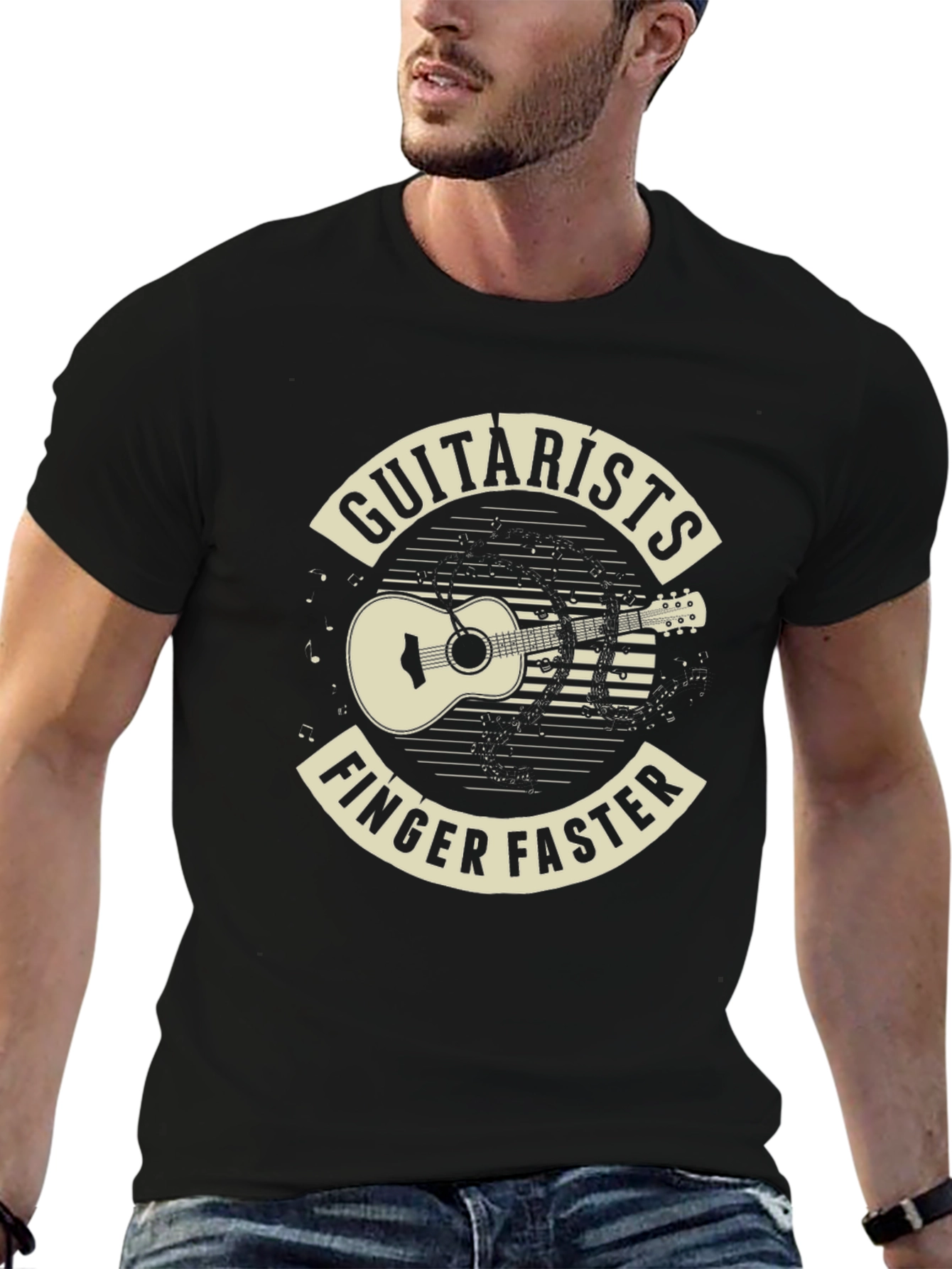 Guitarist Finger Faster Graphic T-Shirt