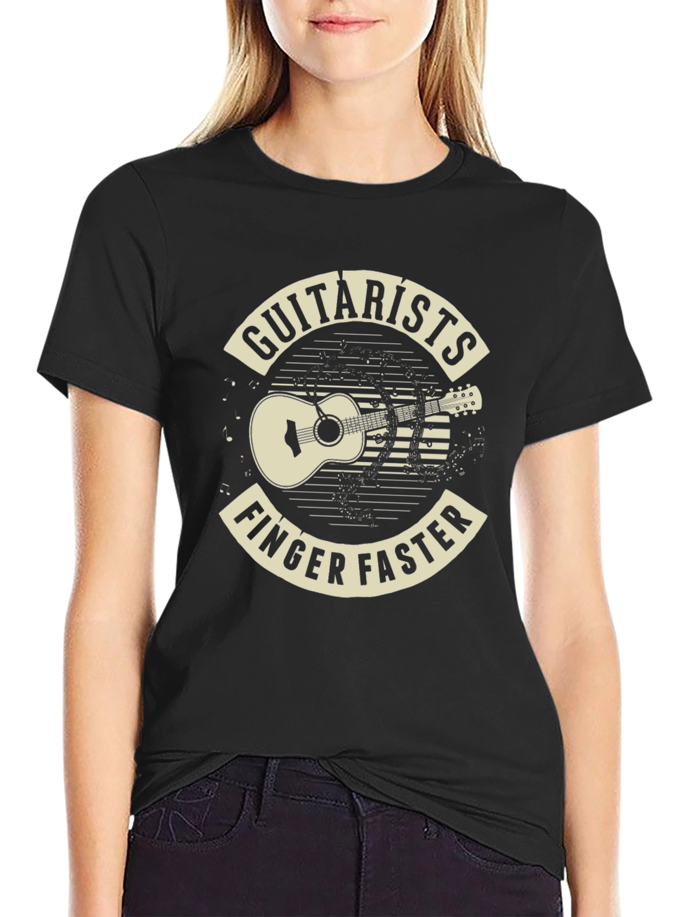 Guitarist Finger Faster Graphic T-Shirt