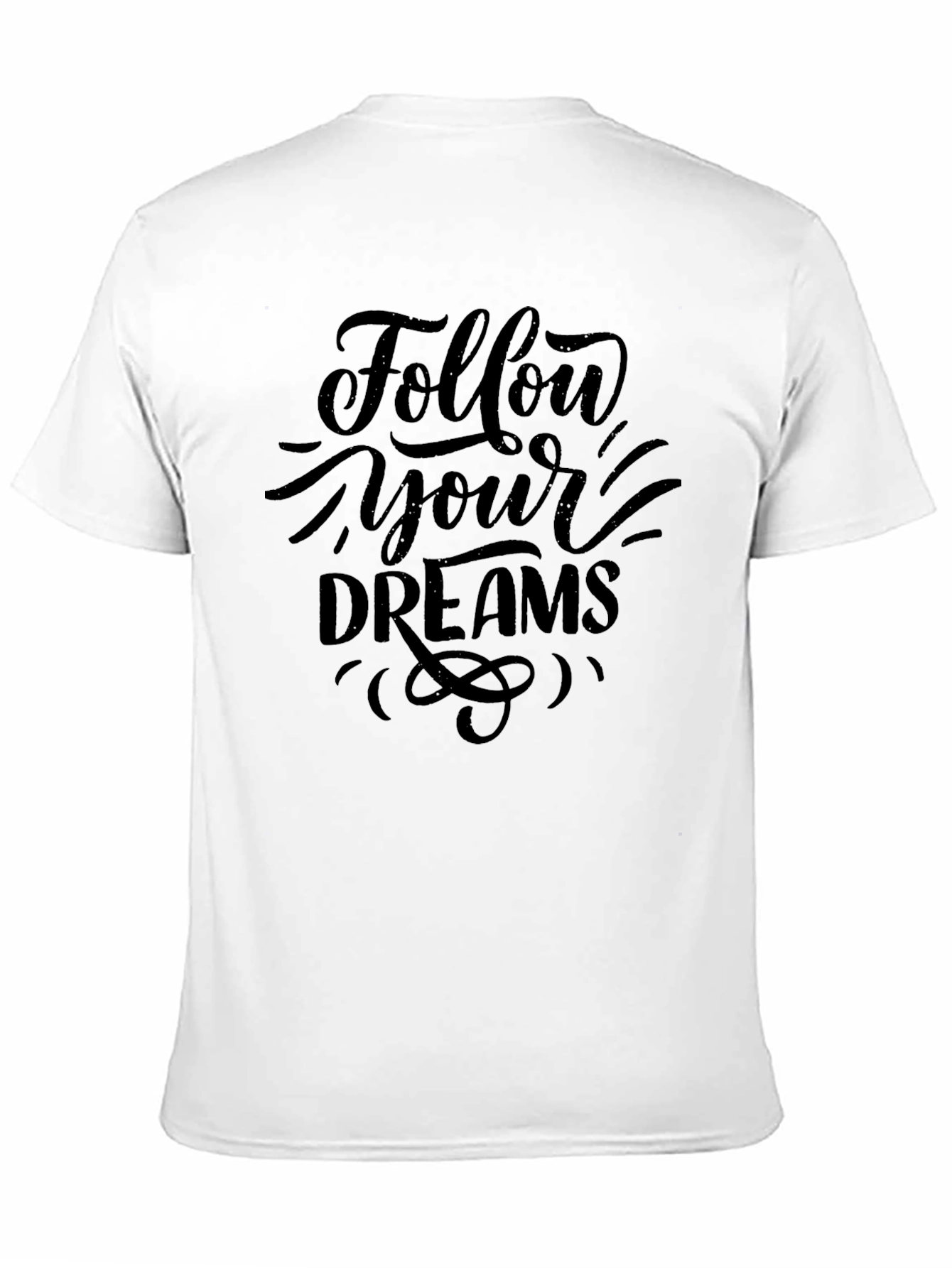 Follow Your Dreams Black Graphic Tee