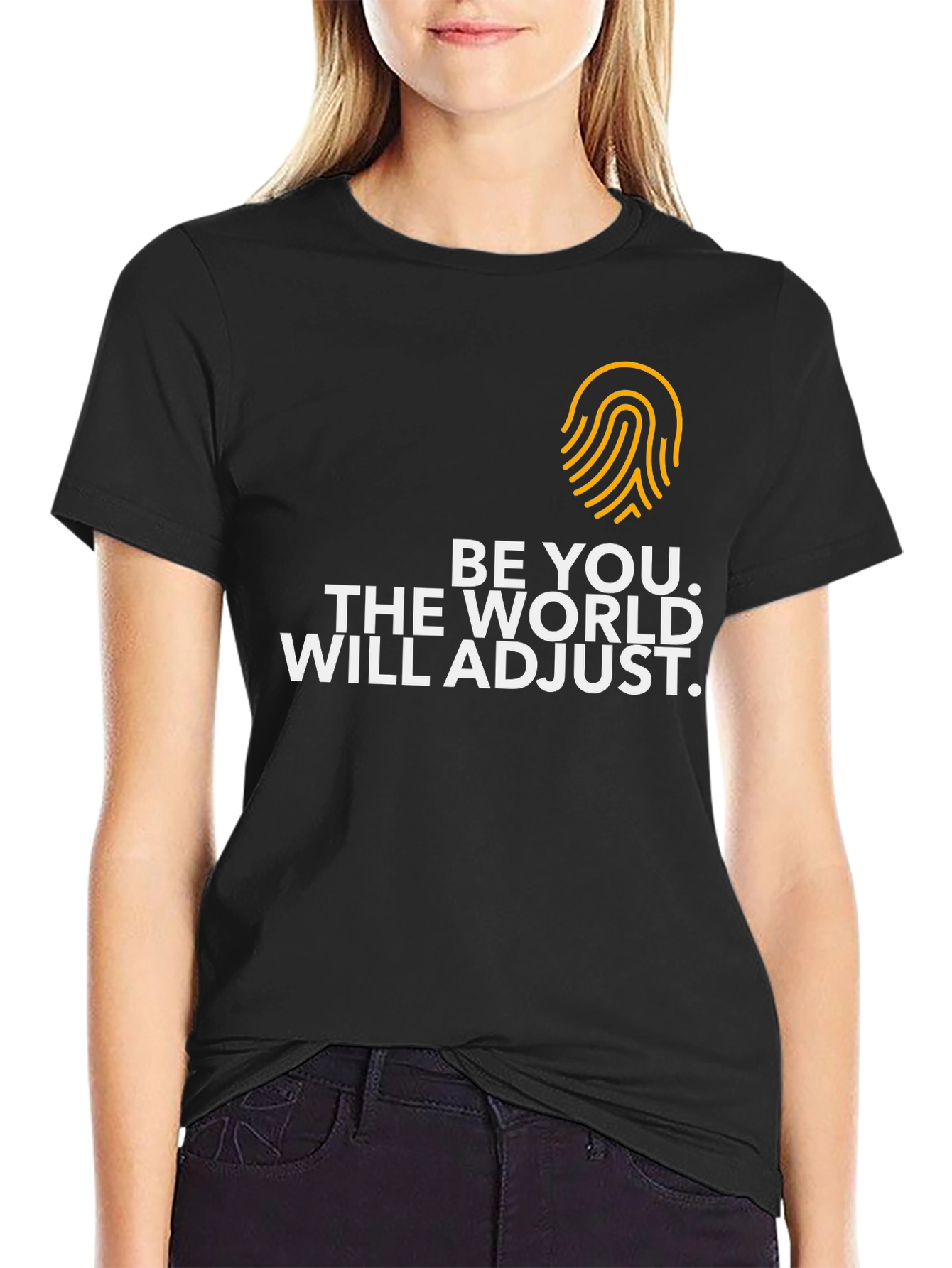 Be You Graphic Tee - Motivational Black T-Shirt