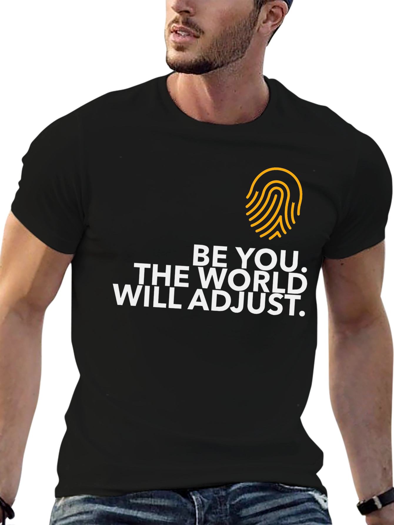 Be You Graphic Tee - Motivational Black T-Shirt