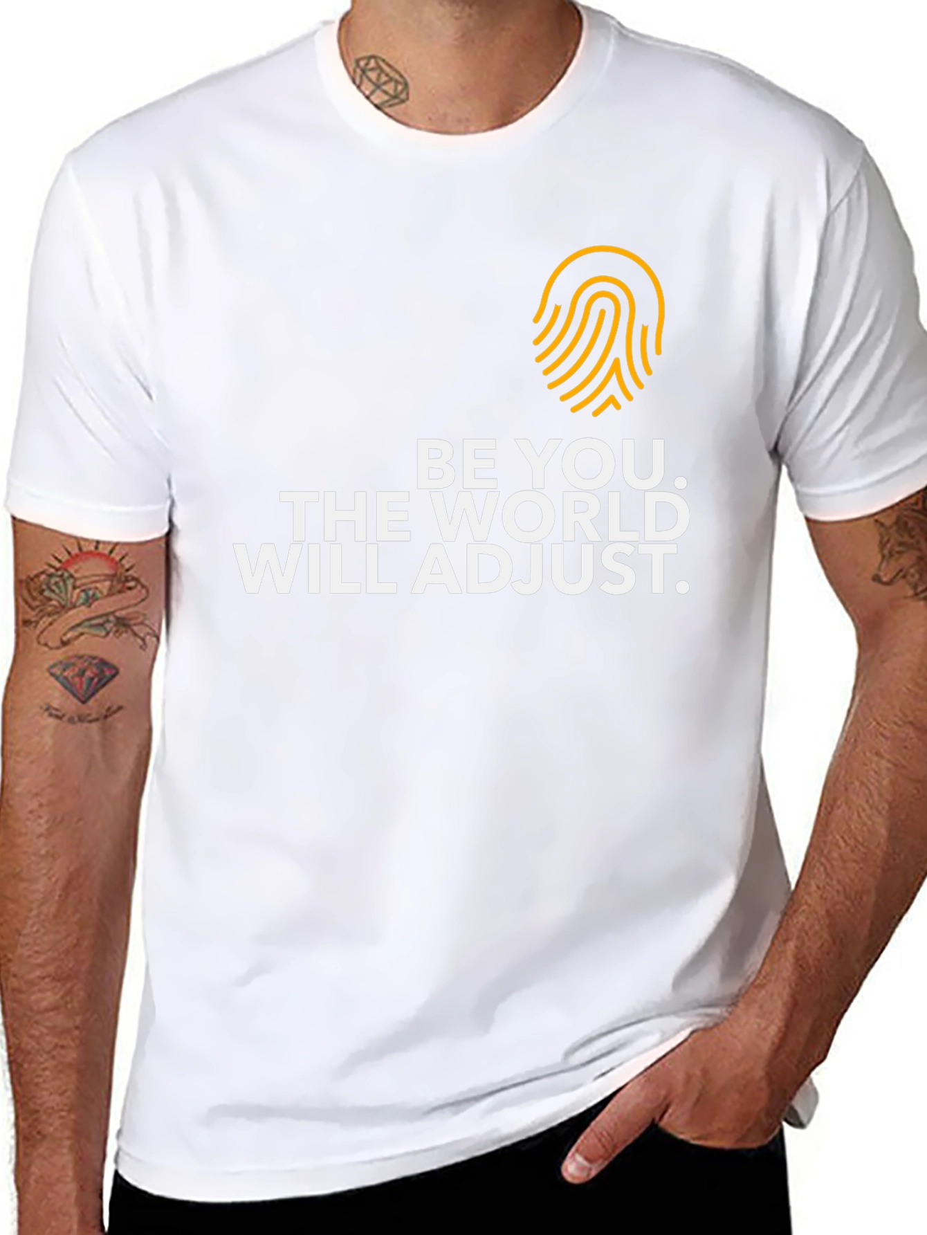 Be You Graphic Tee - Motivational Black T-Shirt
