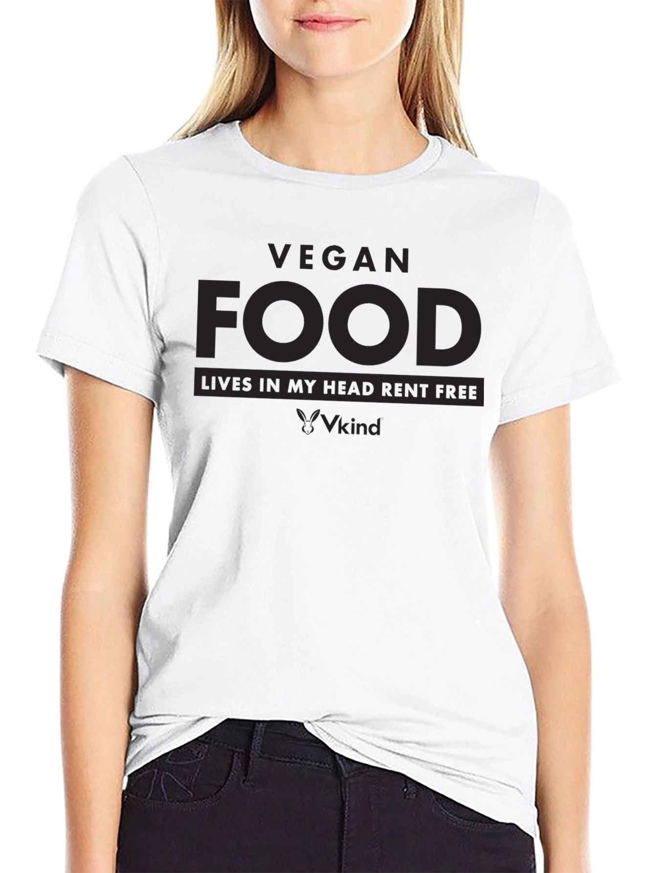 Vegan Food T-Shirt - Lives Rent Free