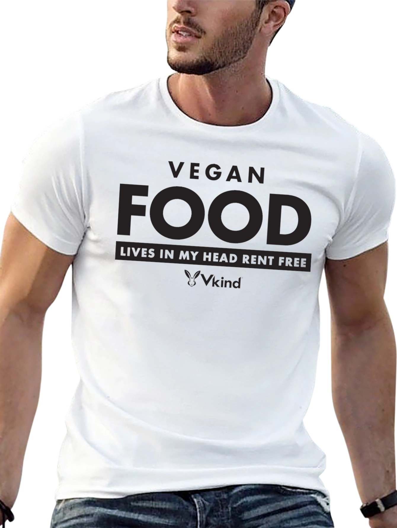 Vegan Food T-Shirt - Lives Rent Free