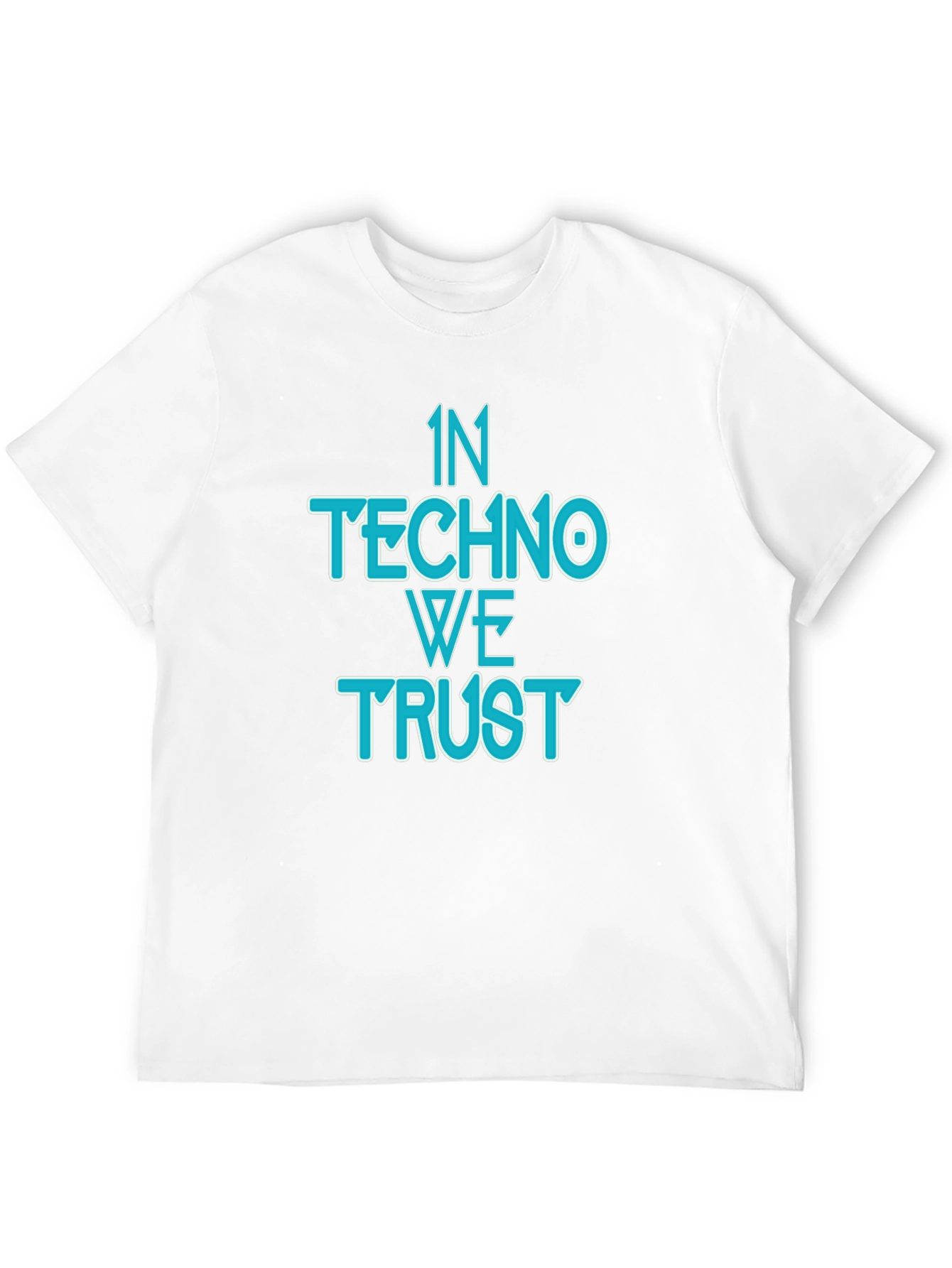 In Techno We Trust Black T-Shirt