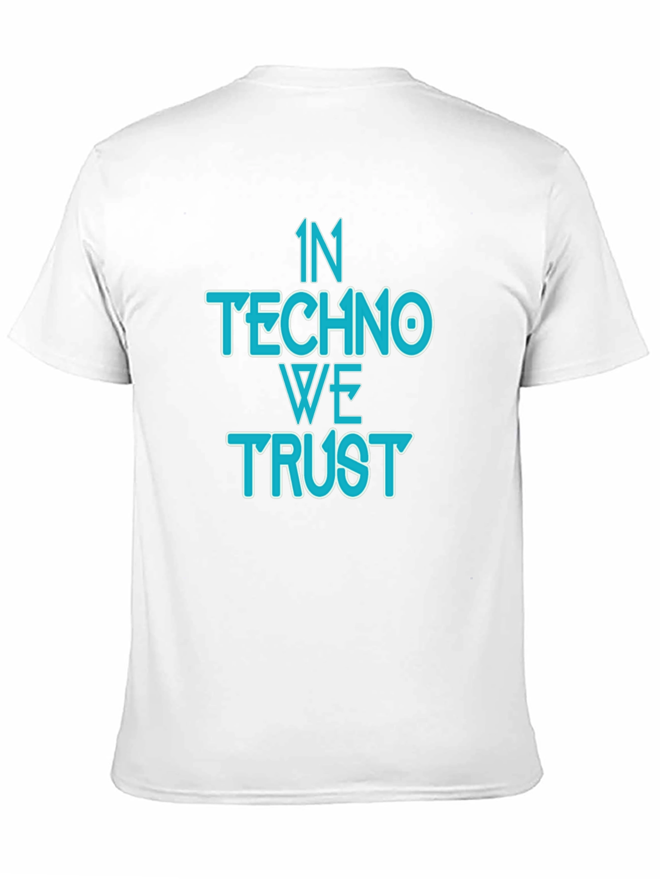 In Techno We Trust Black T-Shirt