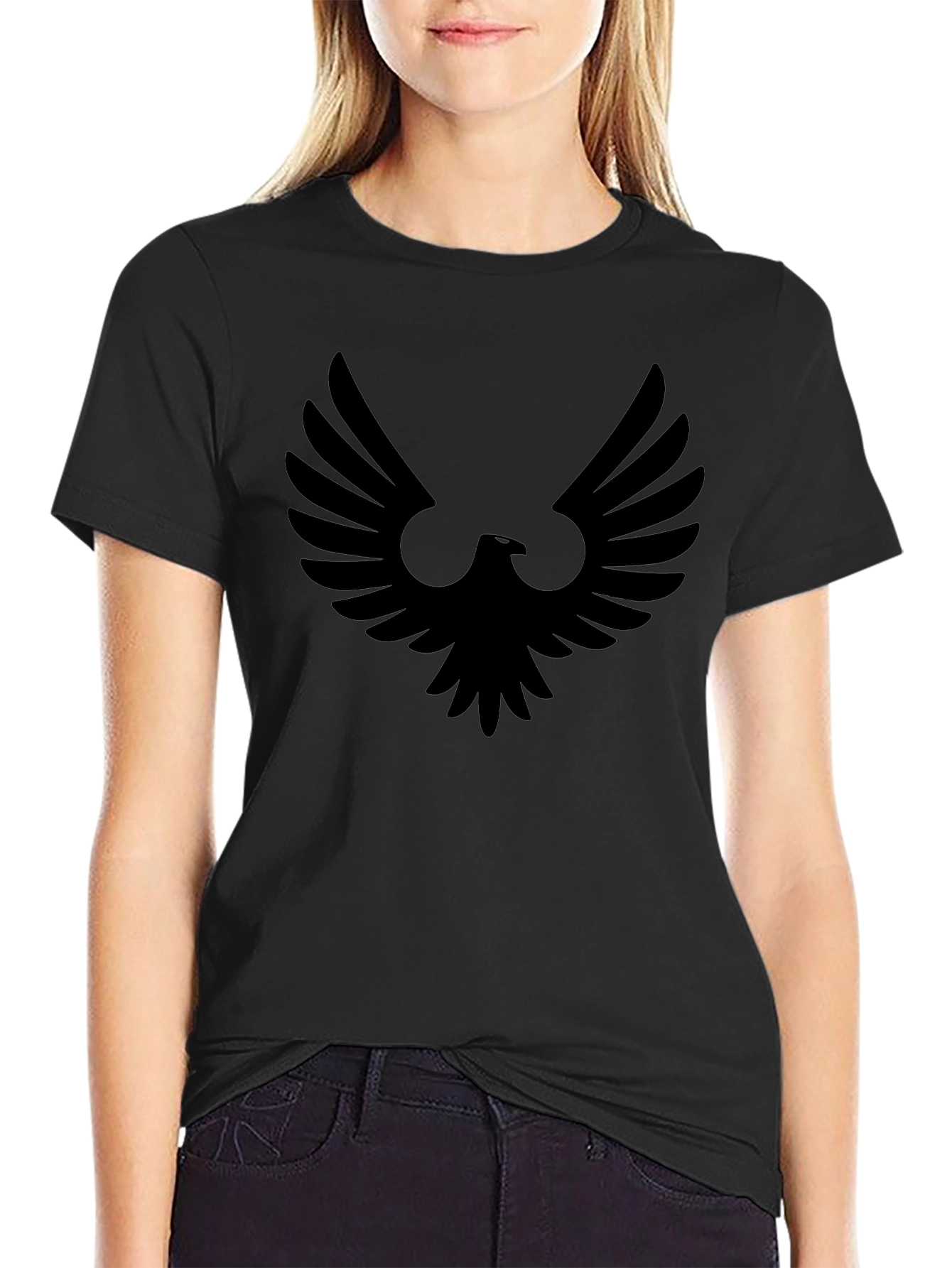 Black Eagle Graphic Tee - Modern Style