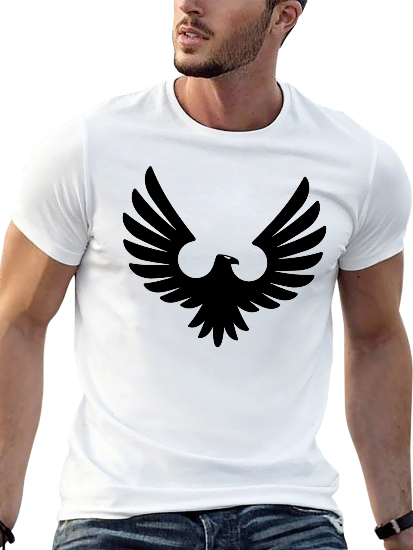 Black Eagle Graphic Tee - Modern Style