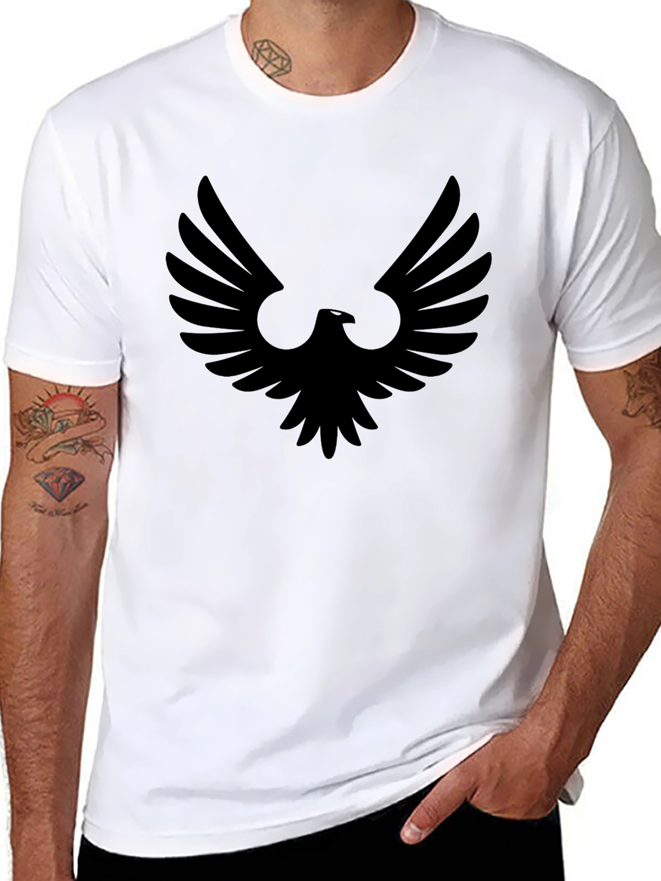 Black Eagle Graphic Tee - Modern Style