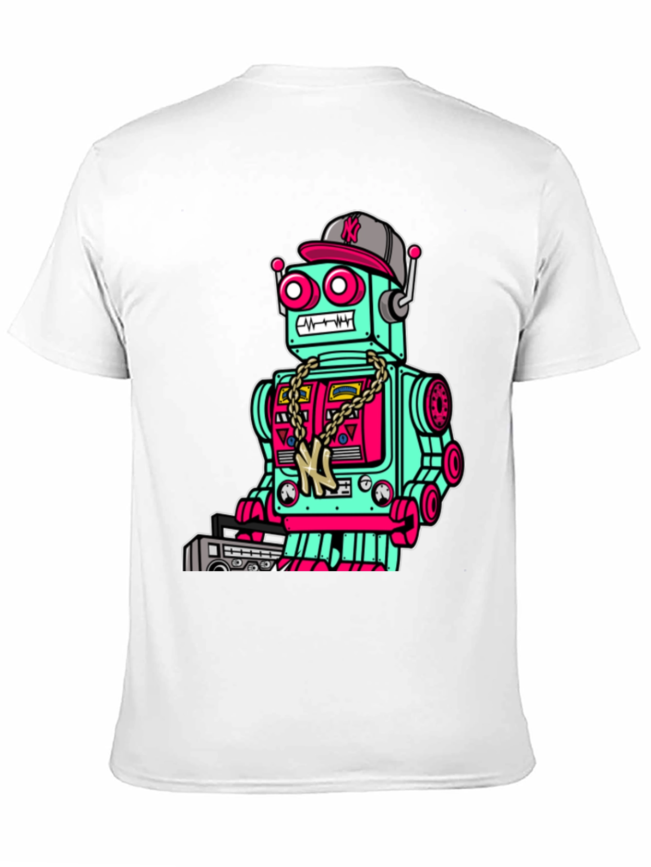 Robot Graphic Tee - Black