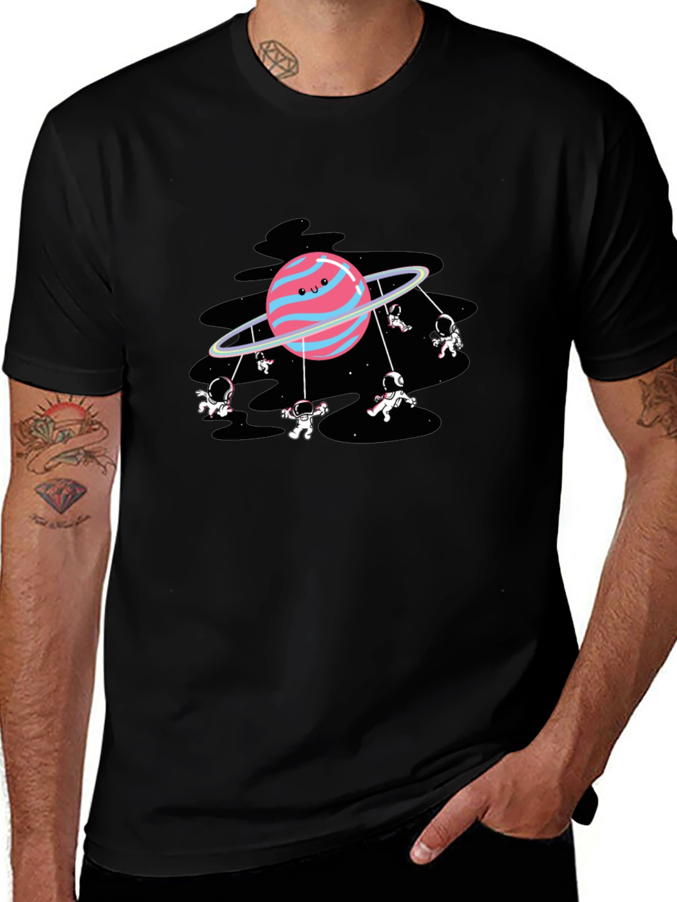 Astronauts on Planet Merry-Go-Round T-Shirt