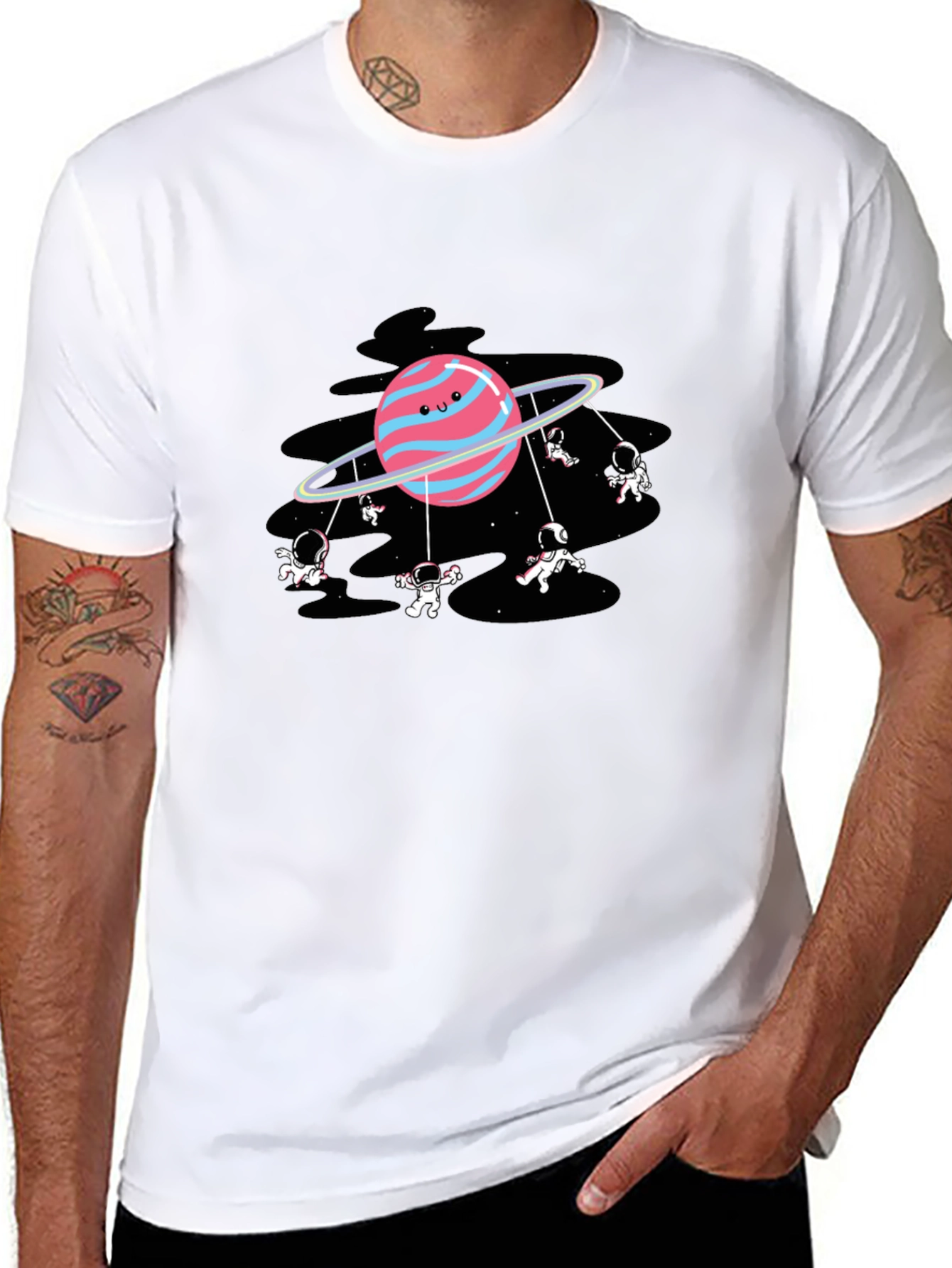 Astronauts on Planet Merry-Go-Round T-Shirt