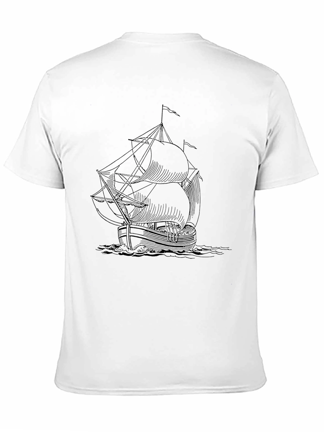 Black Ship Graphic Tee - Mens Short Sleeve