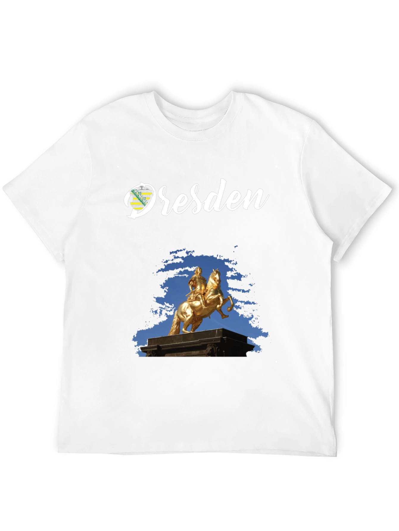 Dresden T-Shirt Golden Rider Statue Tee
