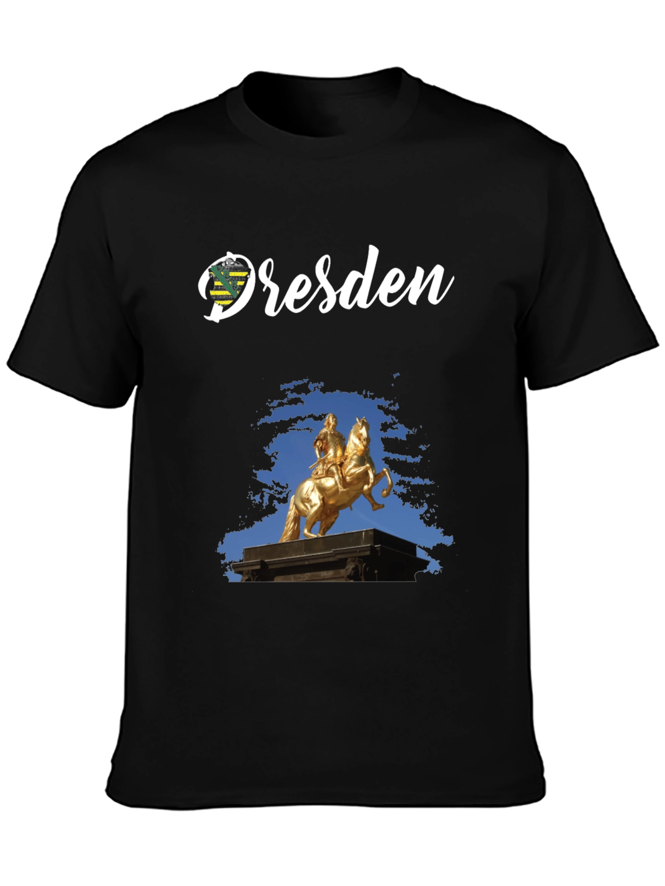 Dresden T-Shirt Golden Rider Statue Tee