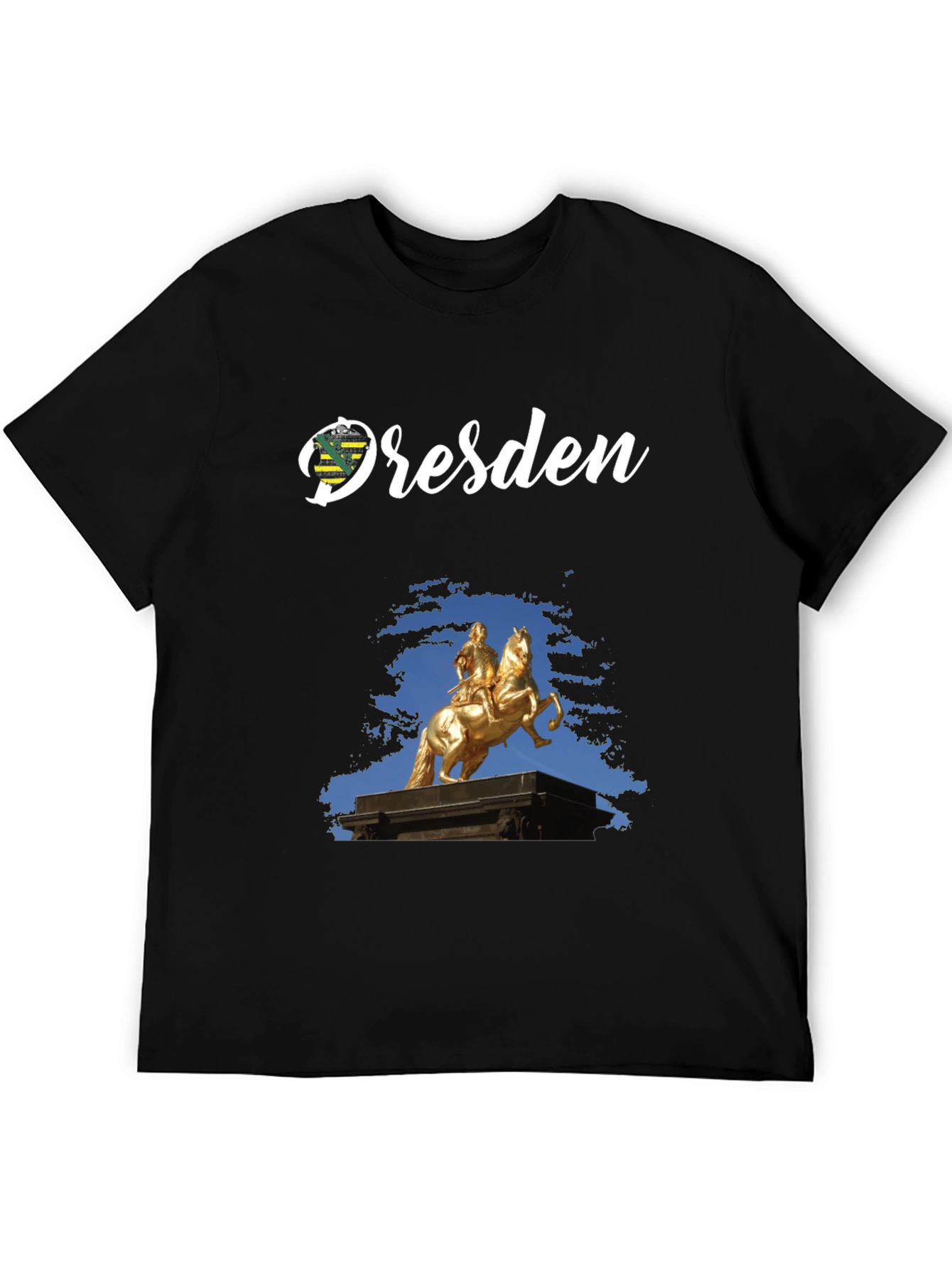 Dresden T-Shirt Golden Rider Statue Tee