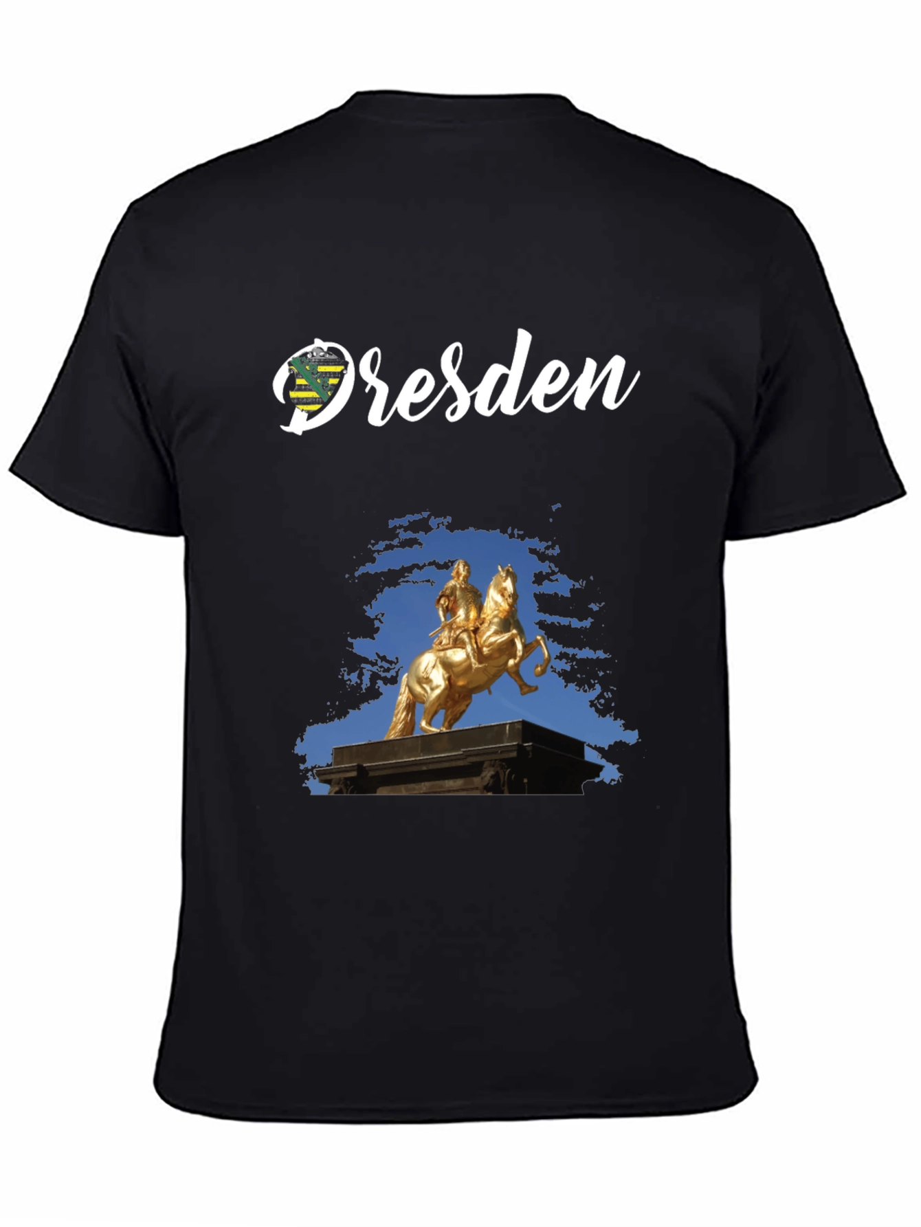 Dresden T-Shirt Golden Rider Statue Tee