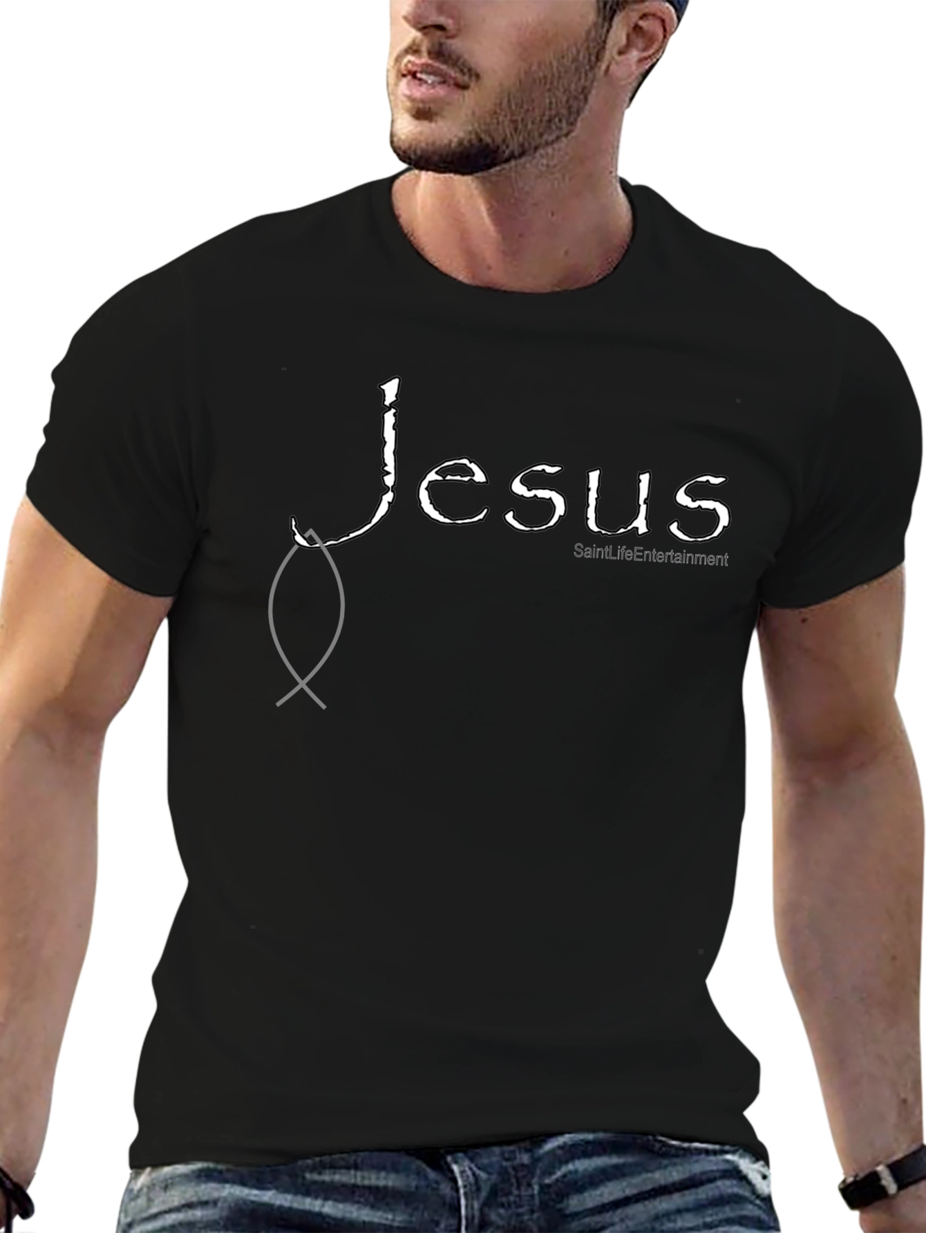 Jesus Fish Graphic Tee - Christian Apparel