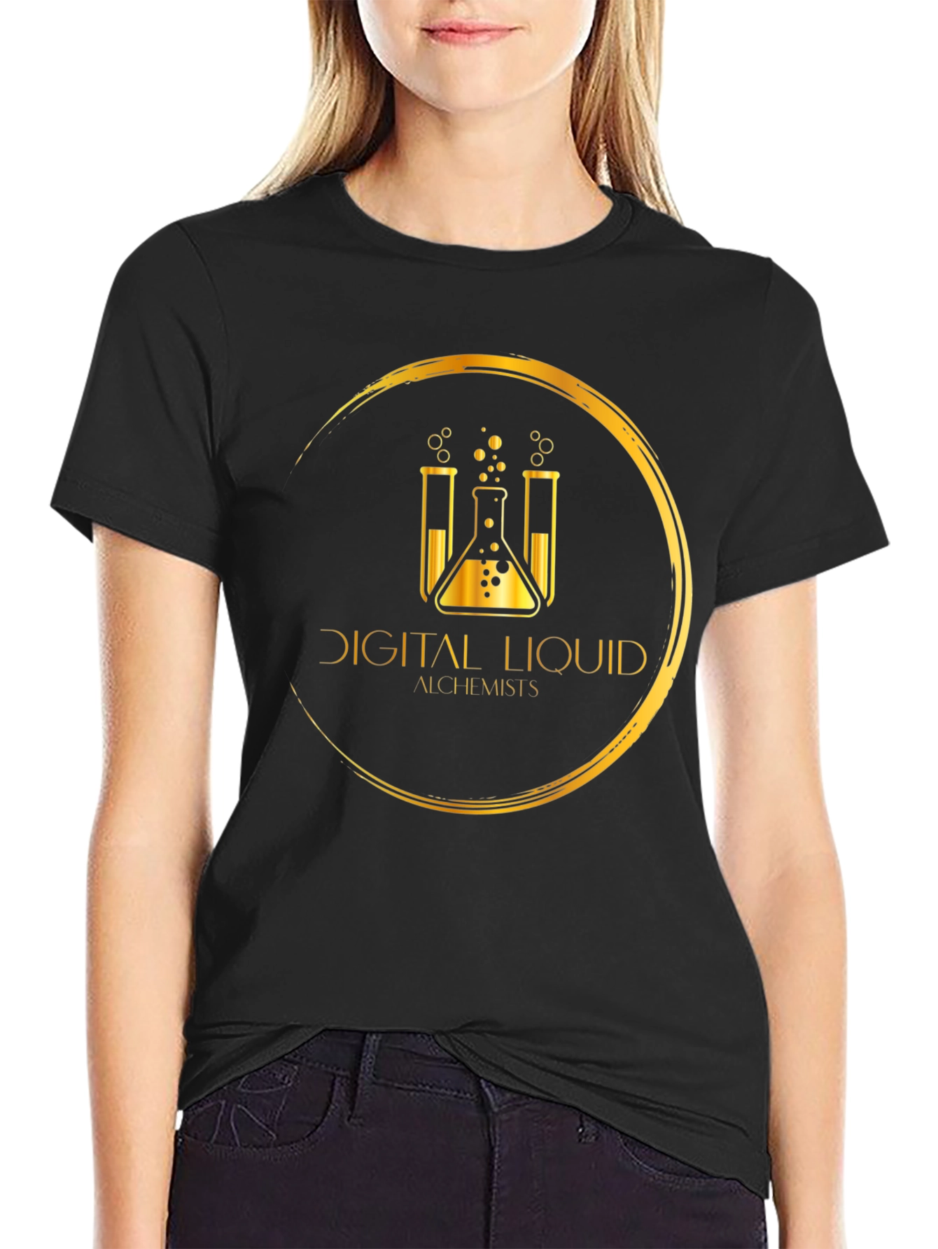 Digital Liquid Alchemists Black T-Shirt