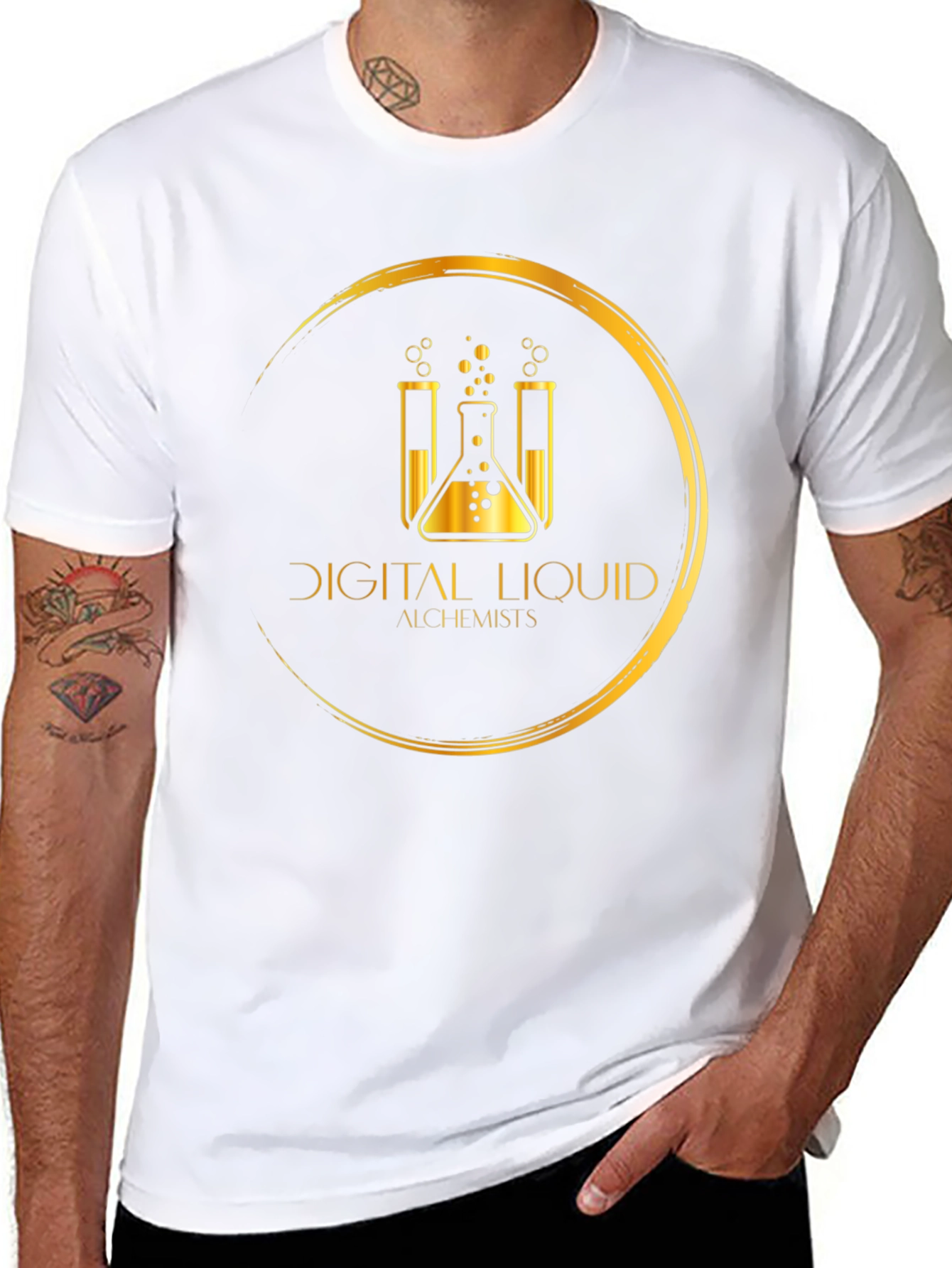 Digital Liquid Alchemists Black T-Shirt