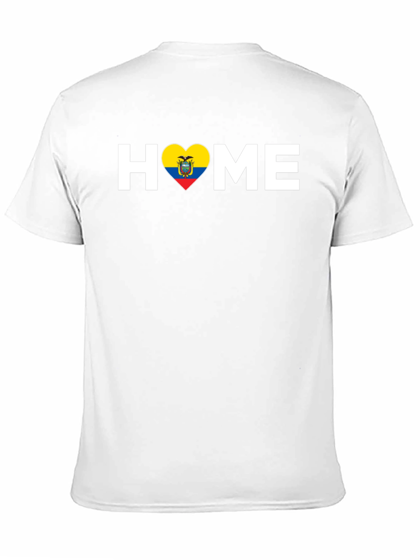 Ecuador Home T-Shirt - Flag Heart Graphic Tee