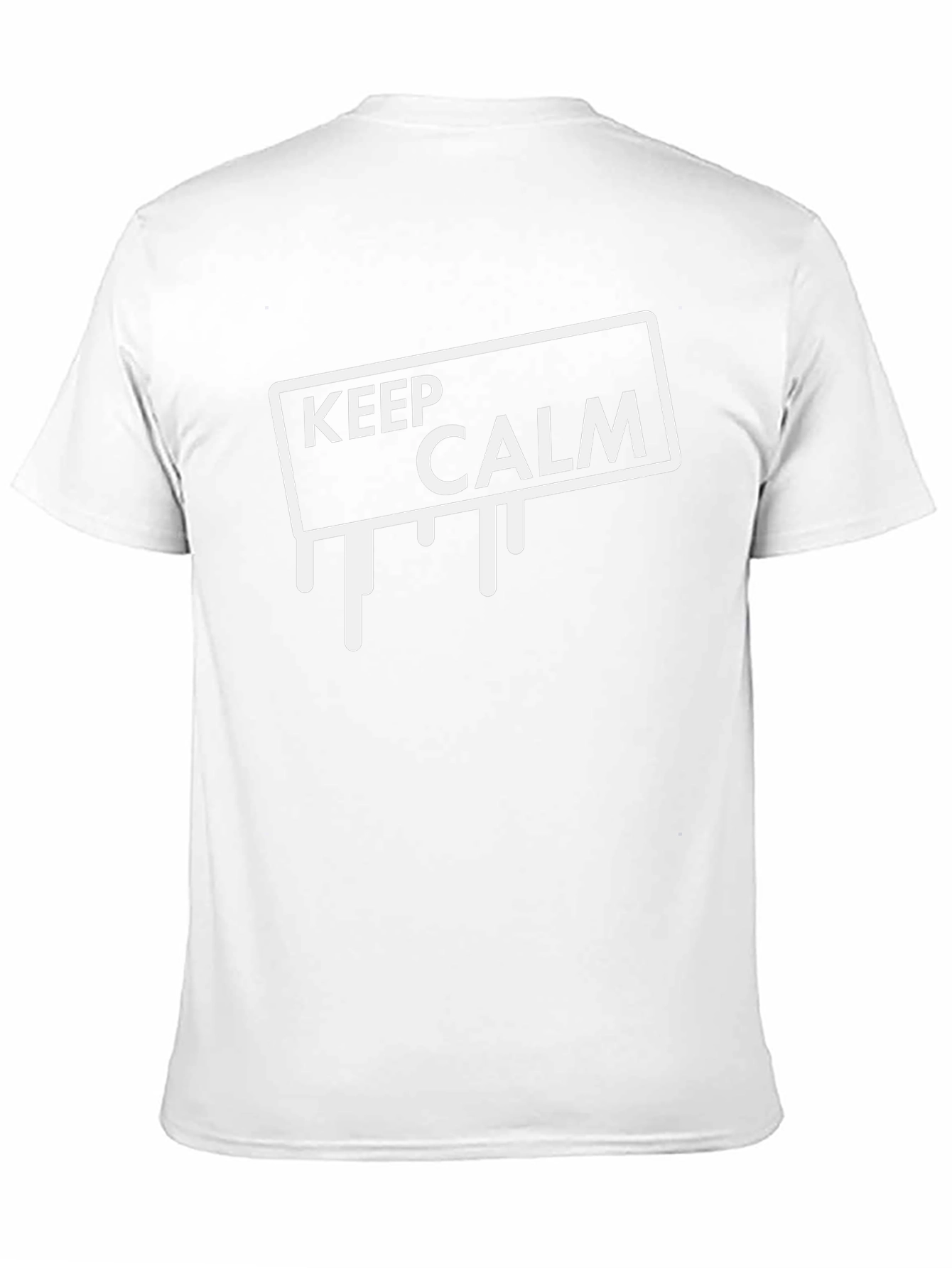 Keep Calm Drip Graphic Tee - Black Cotton
