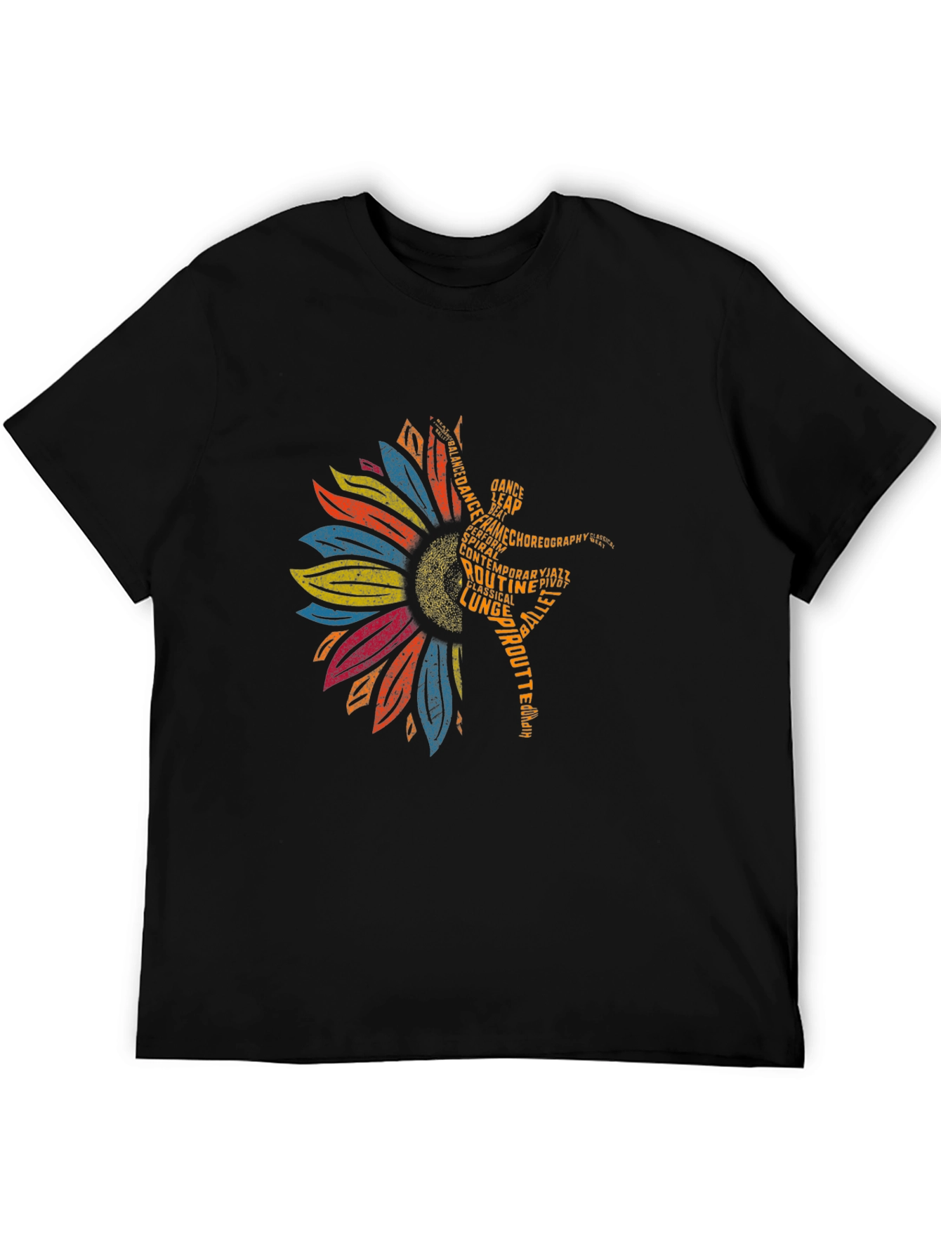 Dance Sunflower Graphic Tee - Ballet T-Shirt