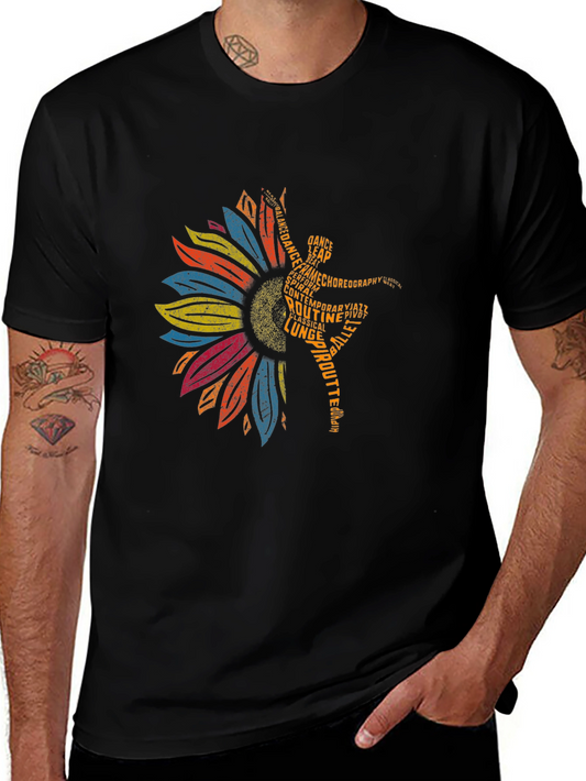 Dance Sunflower Graphic Tee - Ballet T-Shirt