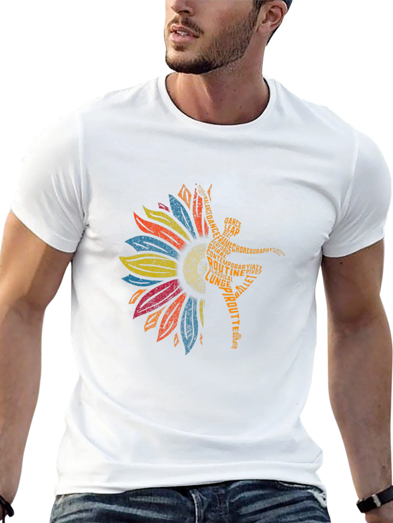 Dance Sunflower Graphic Tee - Ballet T-Shirt