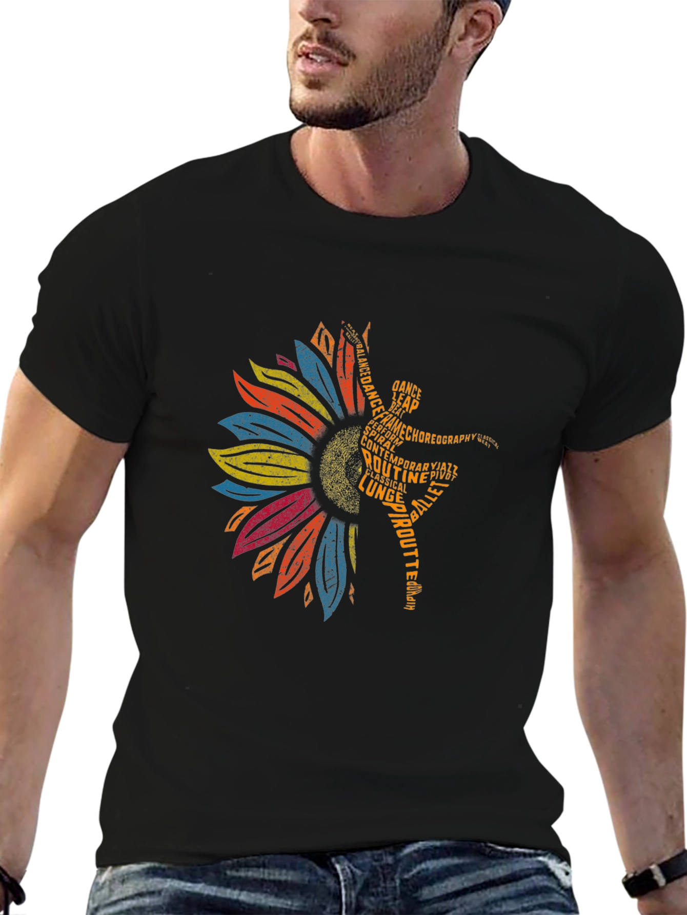 Dance Sunflower Graphic Tee - Ballet T-Shirt
