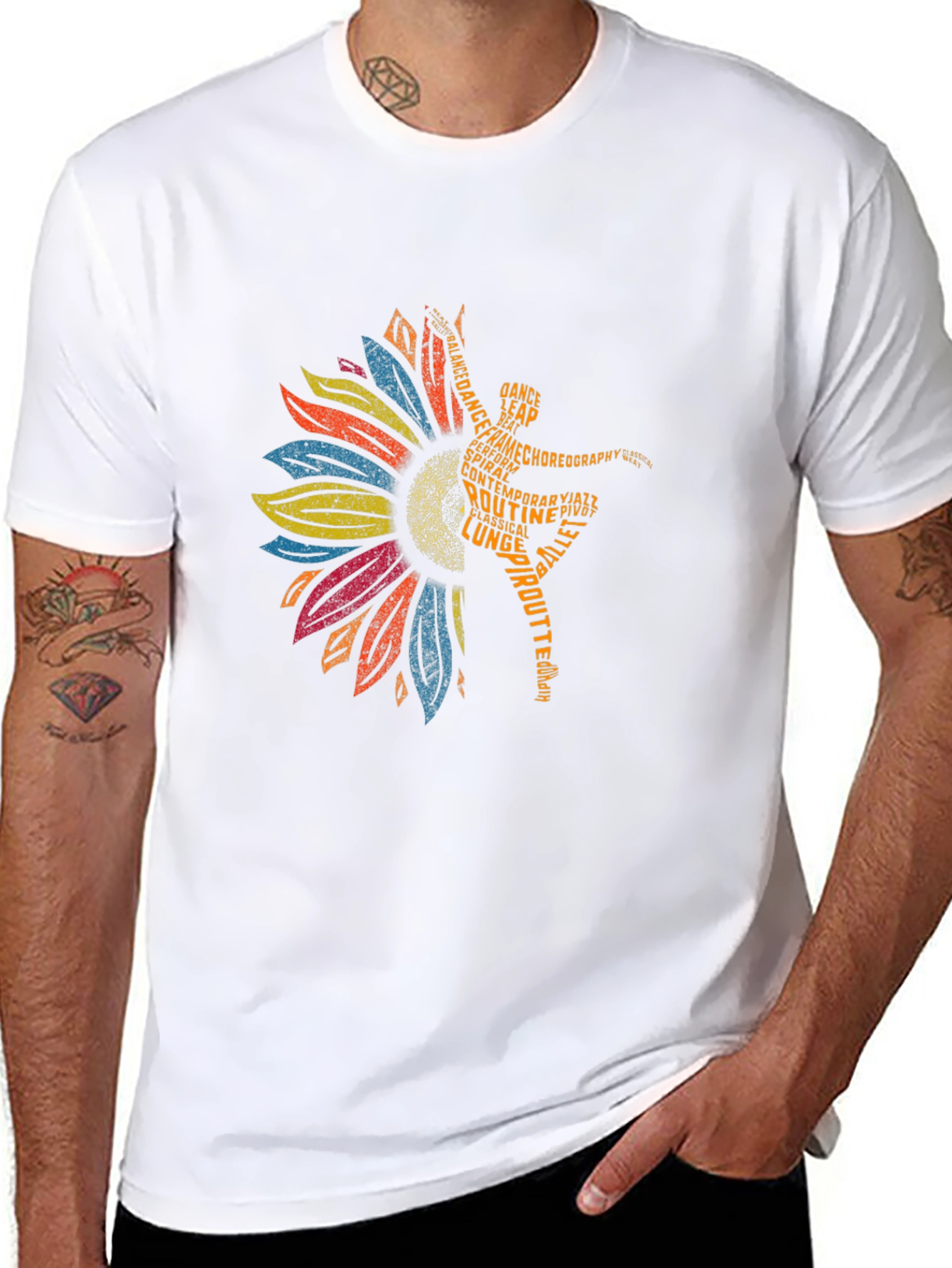 Dance Sunflower Graphic Tee - Ballet T-Shirt
