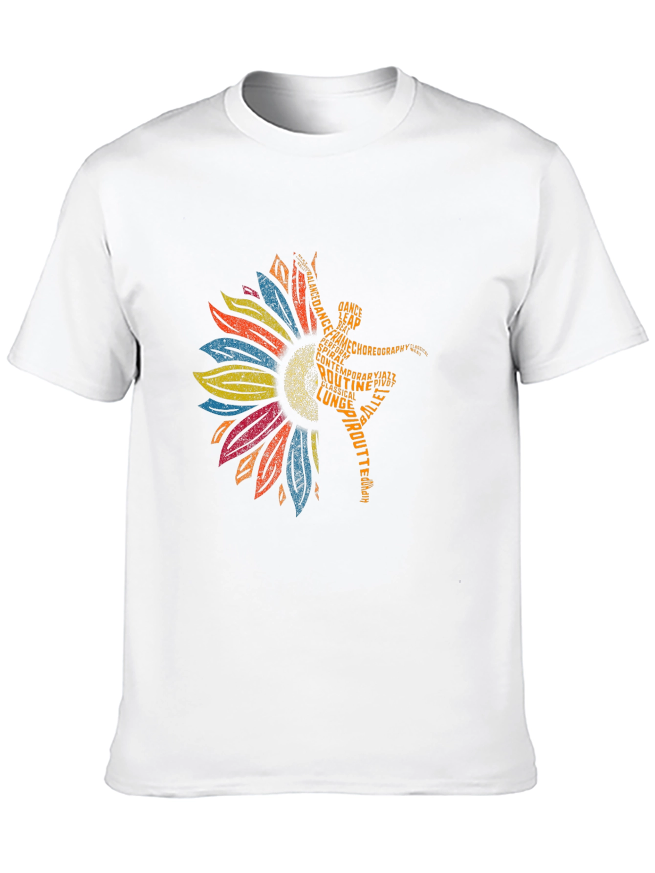 Dance Sunflower Graphic Tee - Ballet T-Shirt