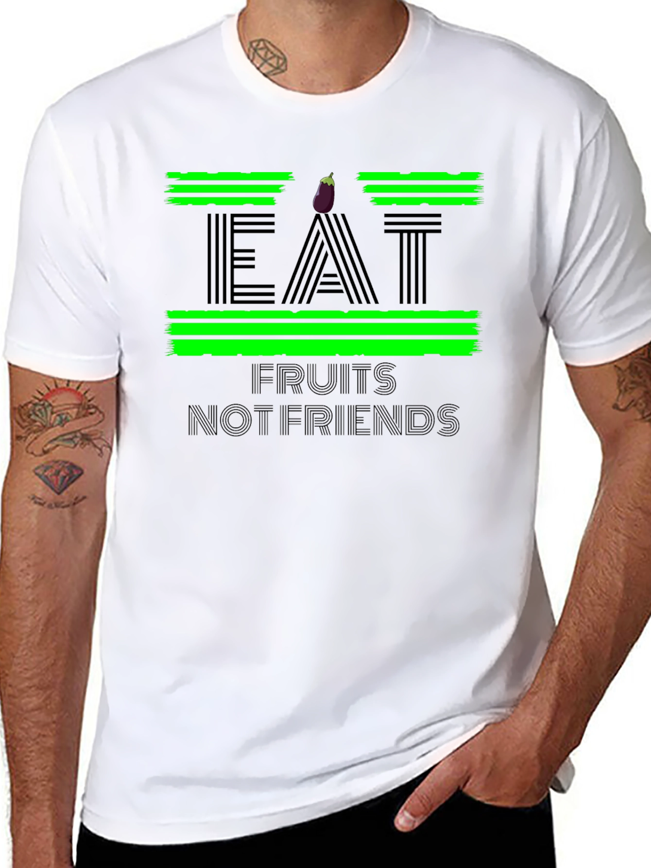 Eat Fruits Not Friends Graphic Tee
