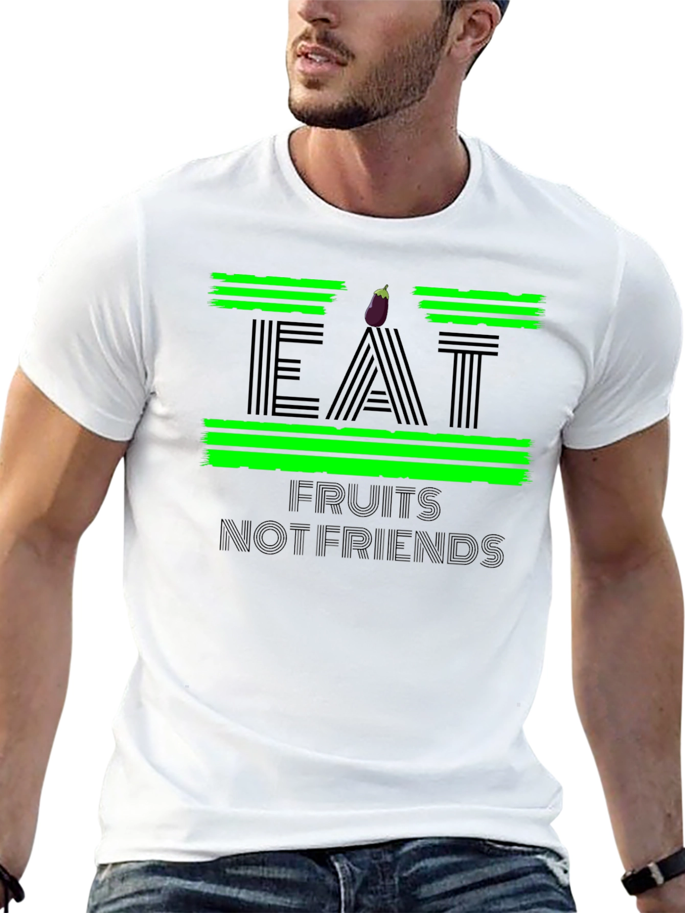 Eat Fruits Not Friends Graphic Tee