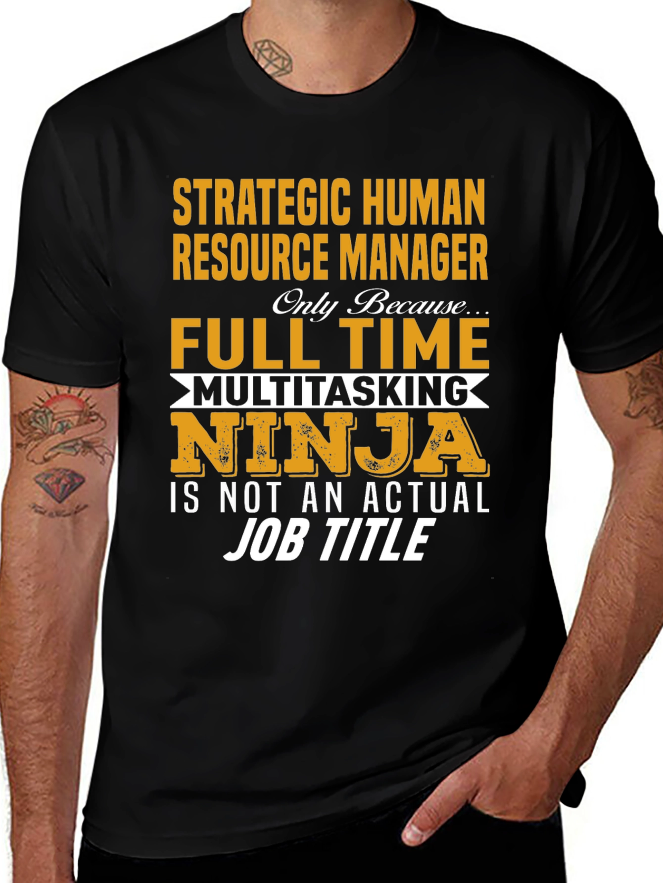 Strategic HR Manager Novelty Graphic T-Shirt