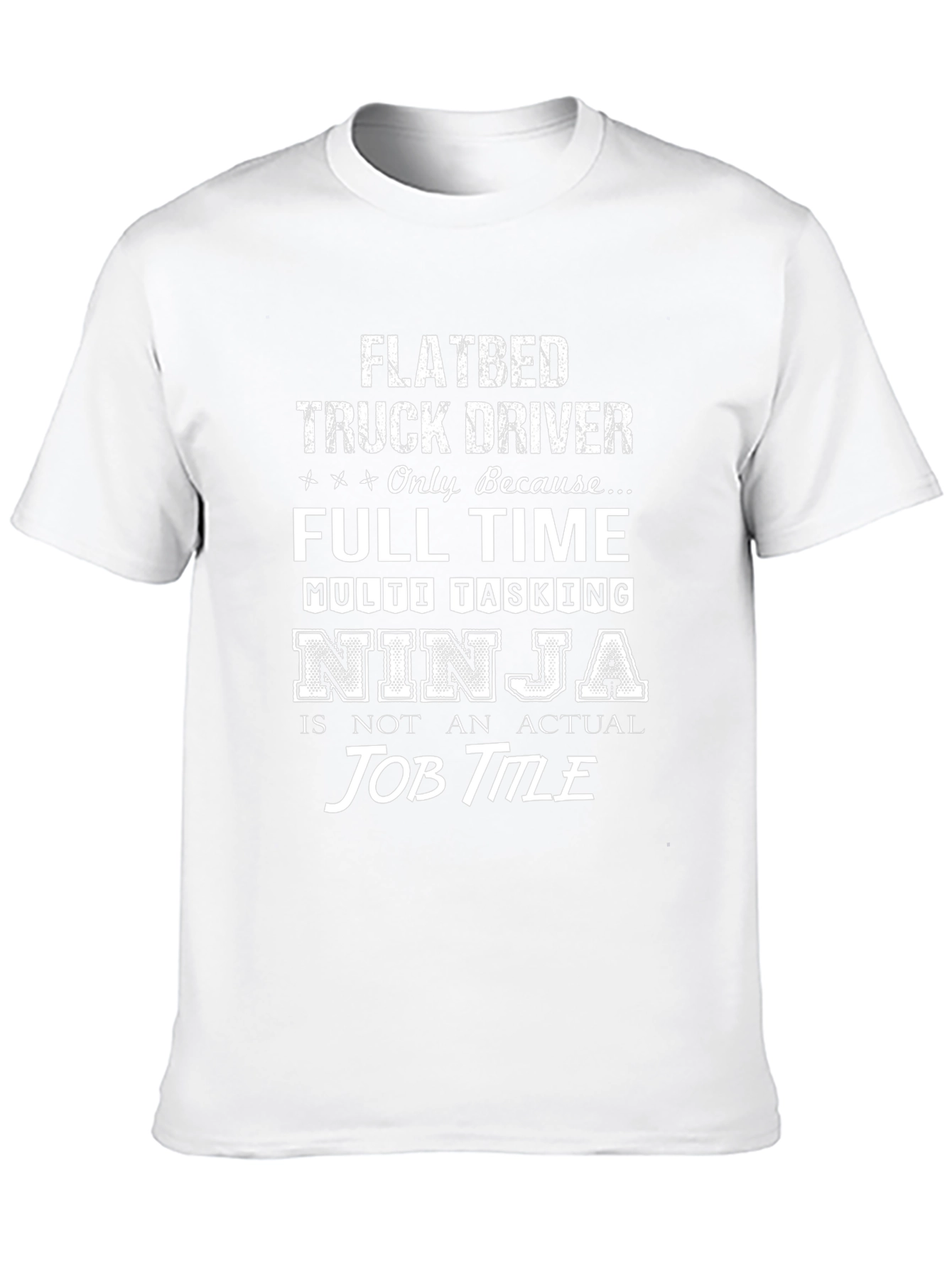 Flatbed Truck Driver Ninja T-Shirt