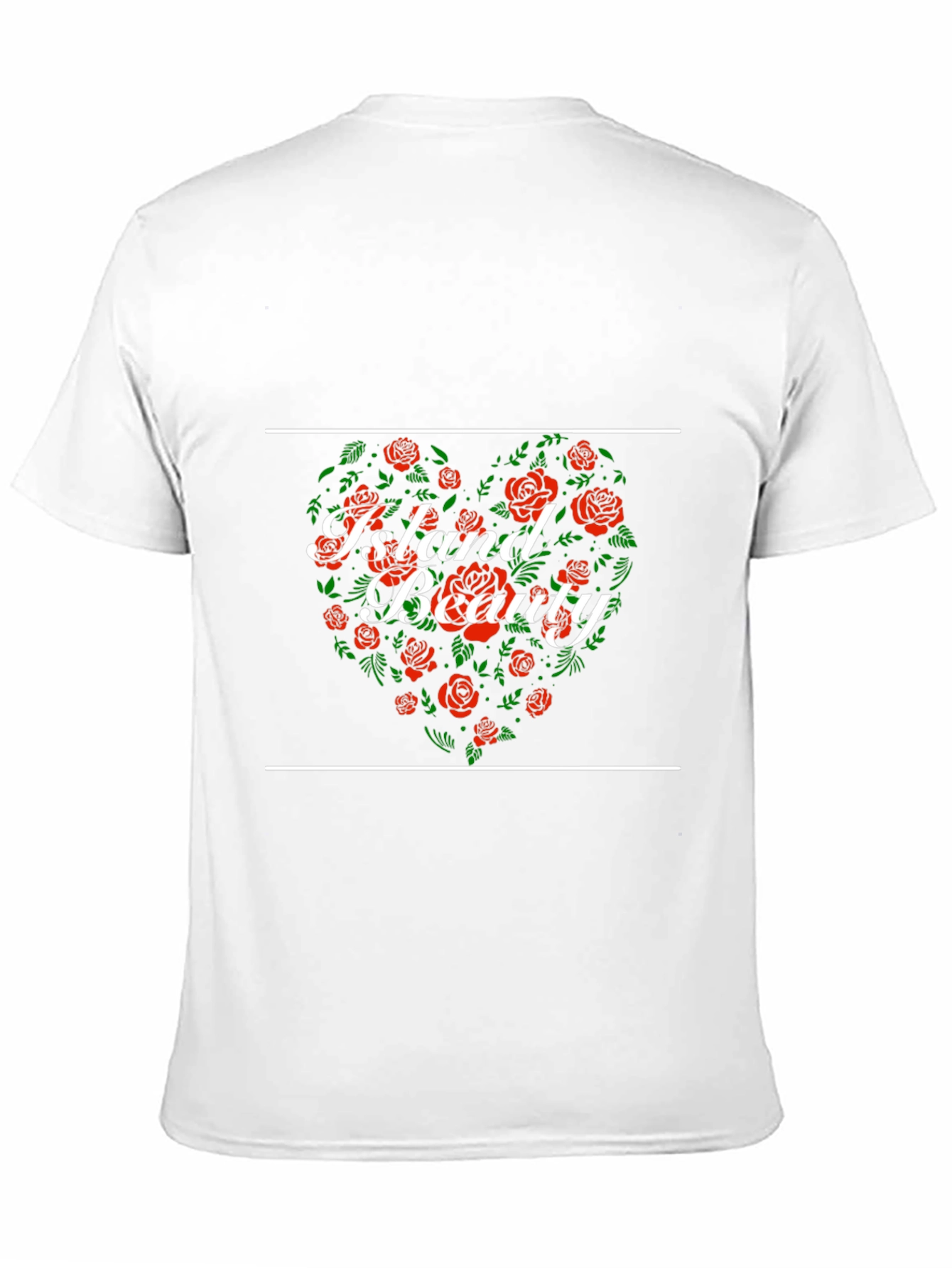 Island Beauty Floral Heart Graphic Tee
