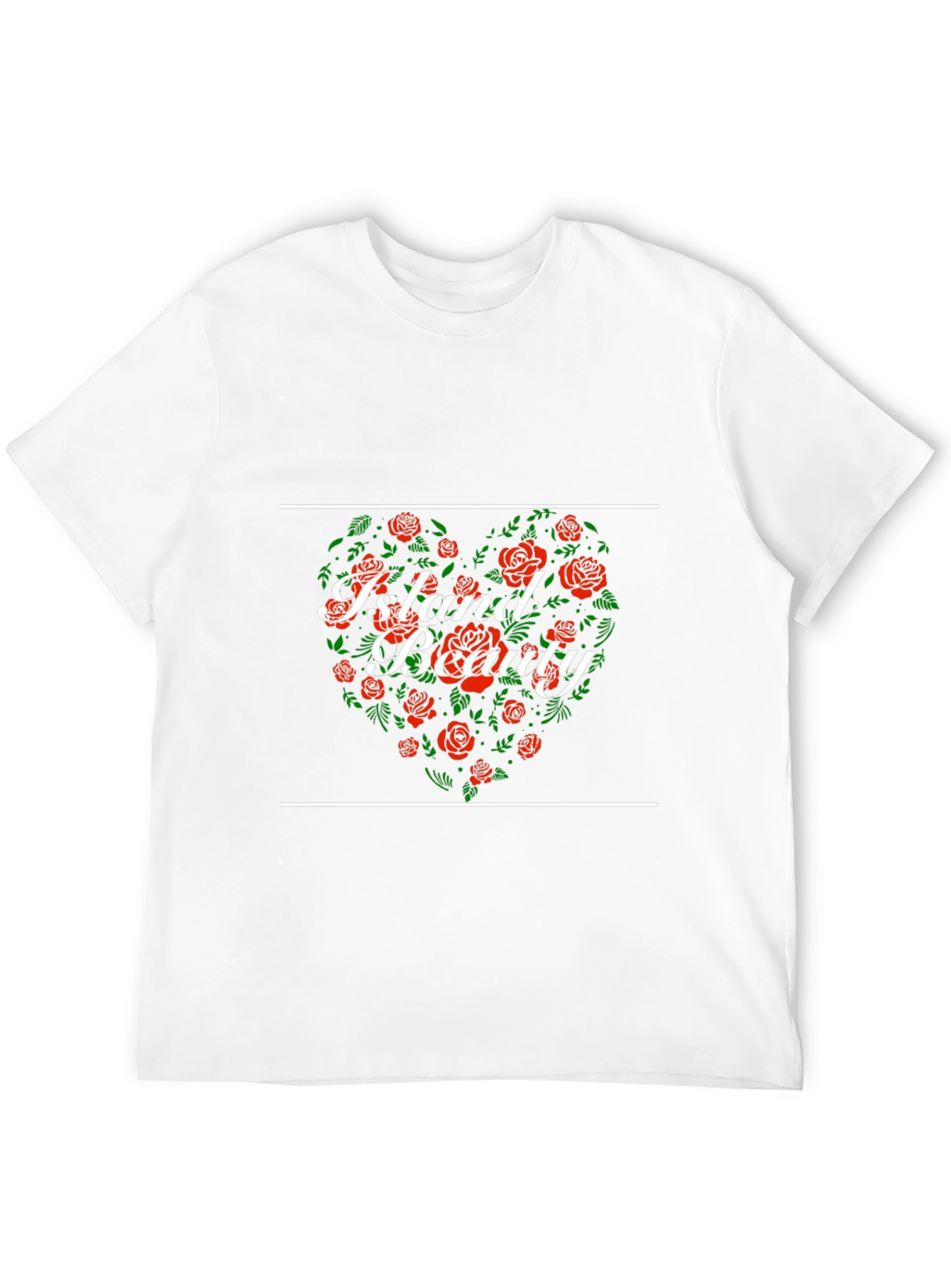Island Beauty Floral Heart Graphic Tee