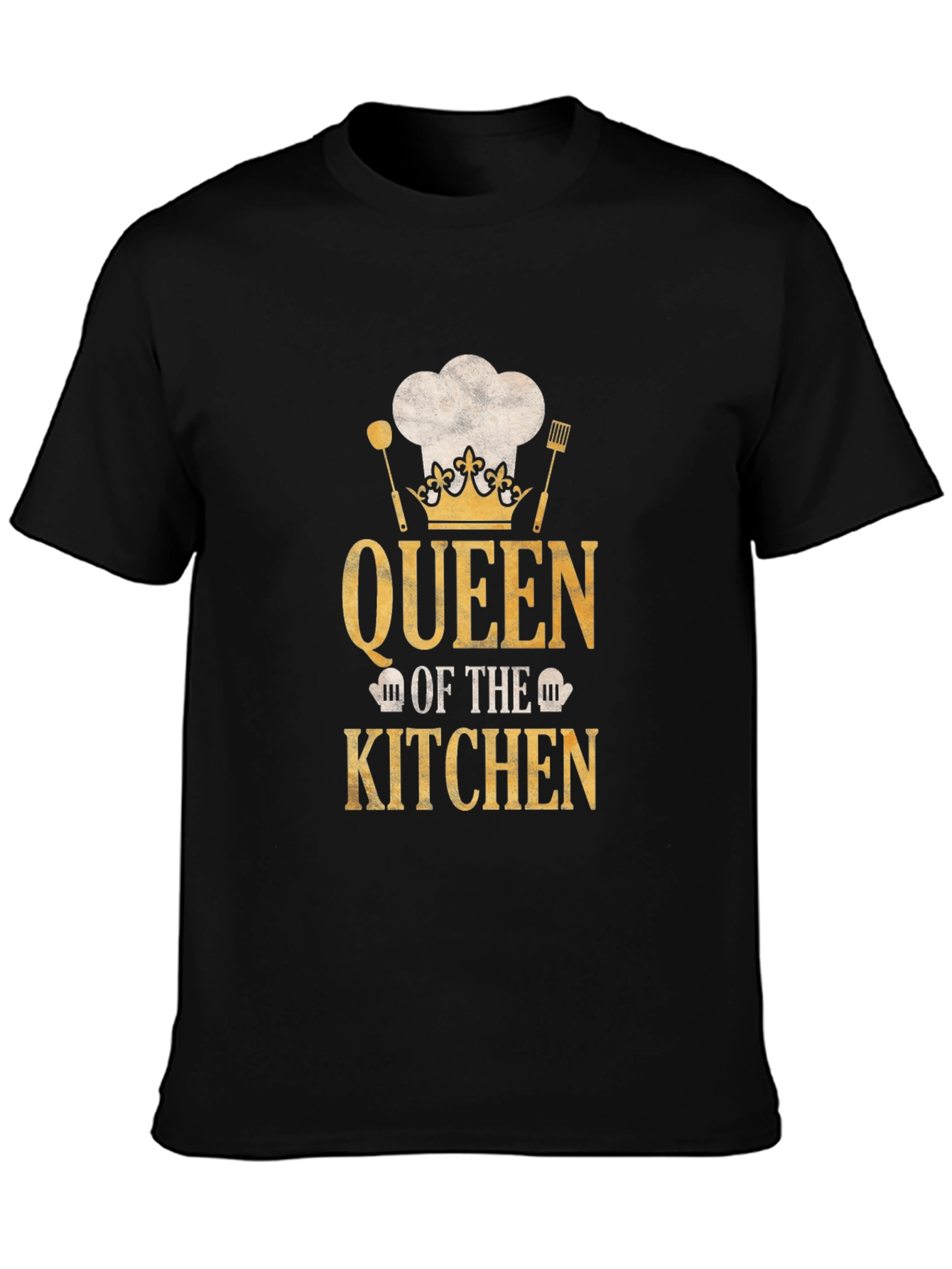 Queen of the Kitchen T-Shirt - Chef Hat Design