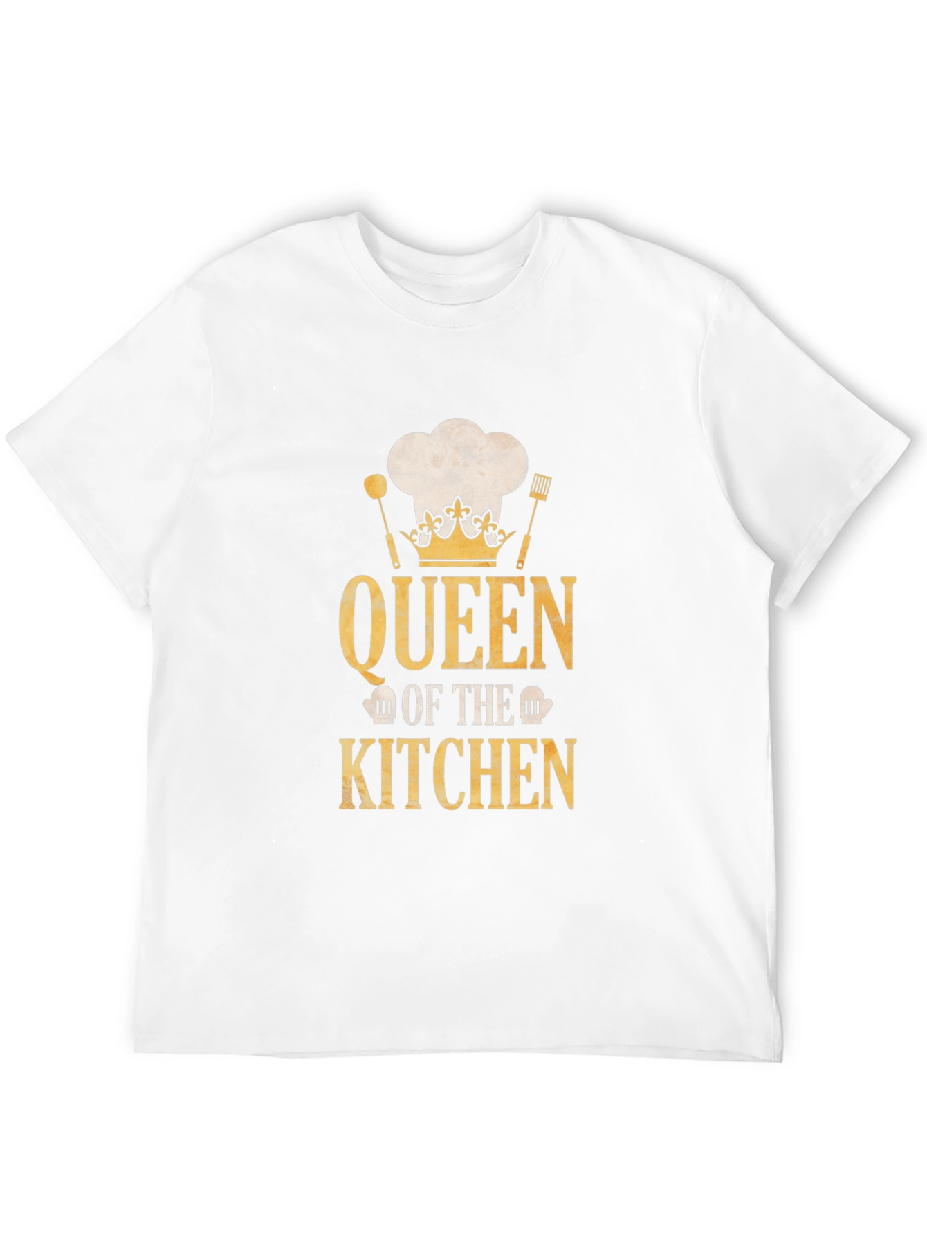 Queen of the Kitchen T-Shirt - Chef Hat Design